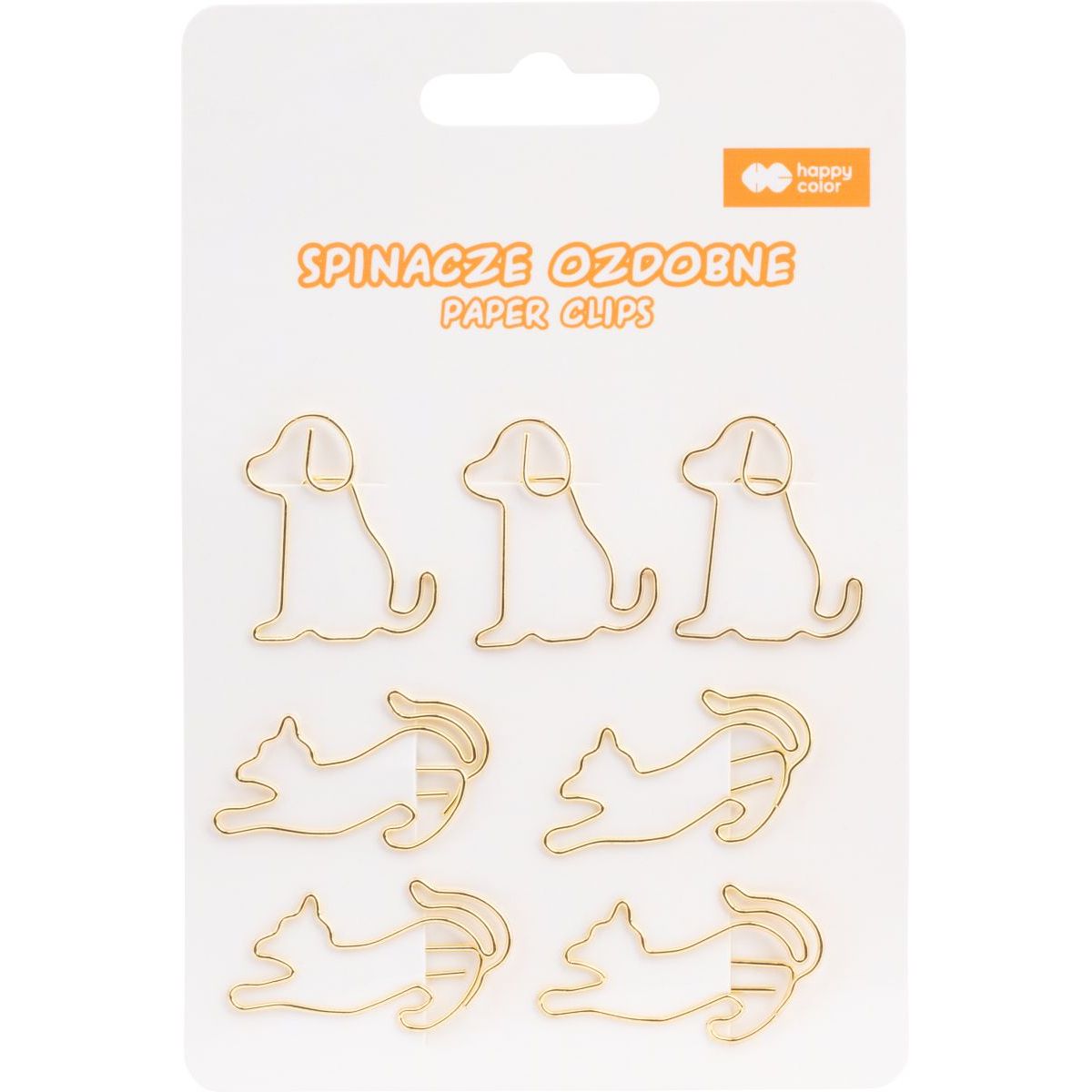 Spinacze zwykły Happy Color CAT&DOG, 7 szt (HA  4810 01CD-WP7)