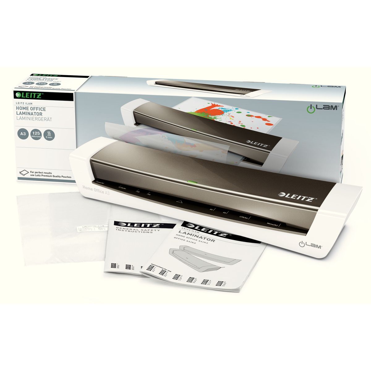 Laminator Leitz iLAM Home Office A3 szary (74400089)