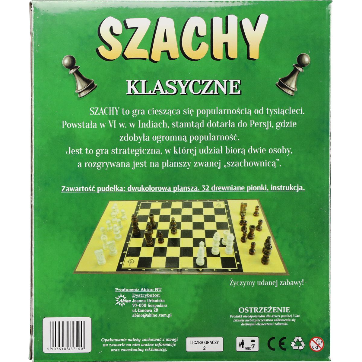 Gra logiczna Abino SZACHY KLASYCZNE