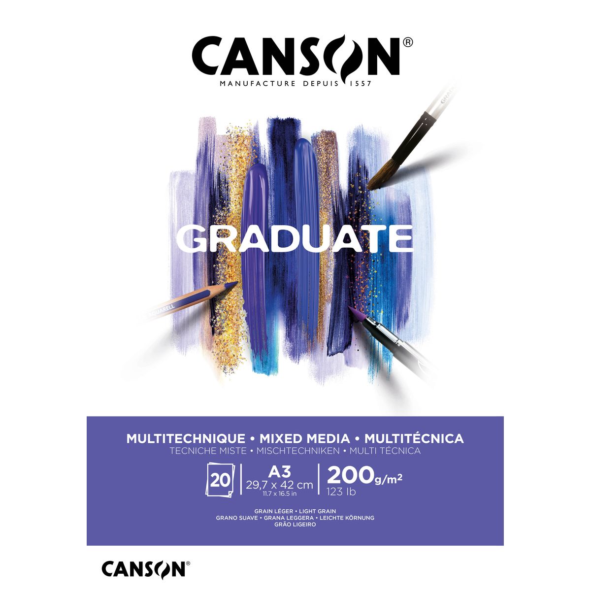 Blok rysunkowy Canson Mix Media Graduate (C400110378)