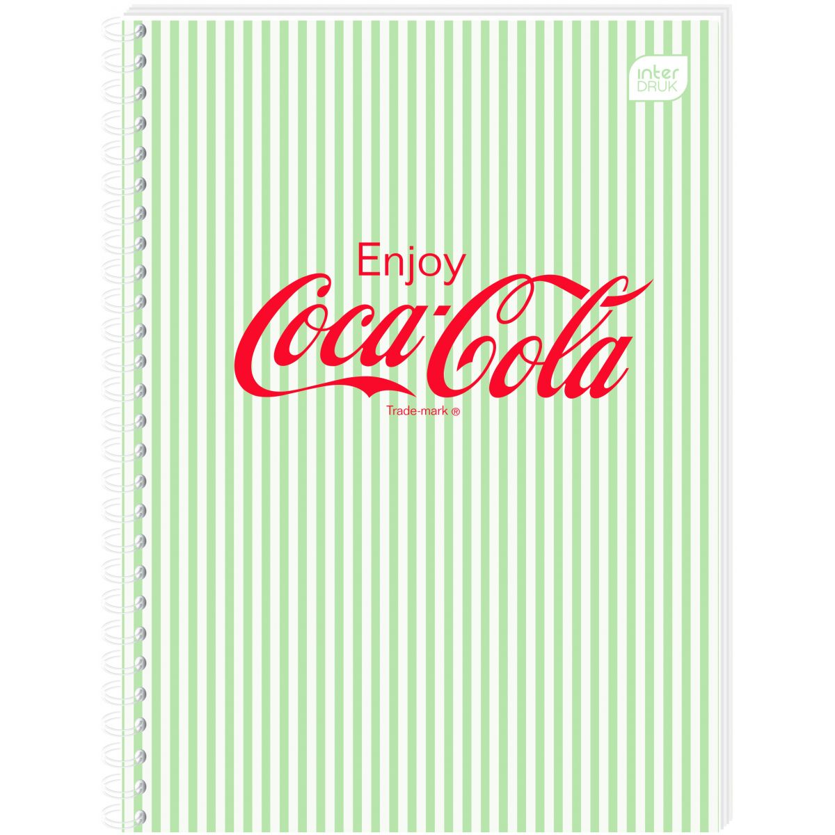 Kołozeszyt (kołobrulion) Interdruk COCA COLA SOFT TOUCH A6 80k. 70g krata