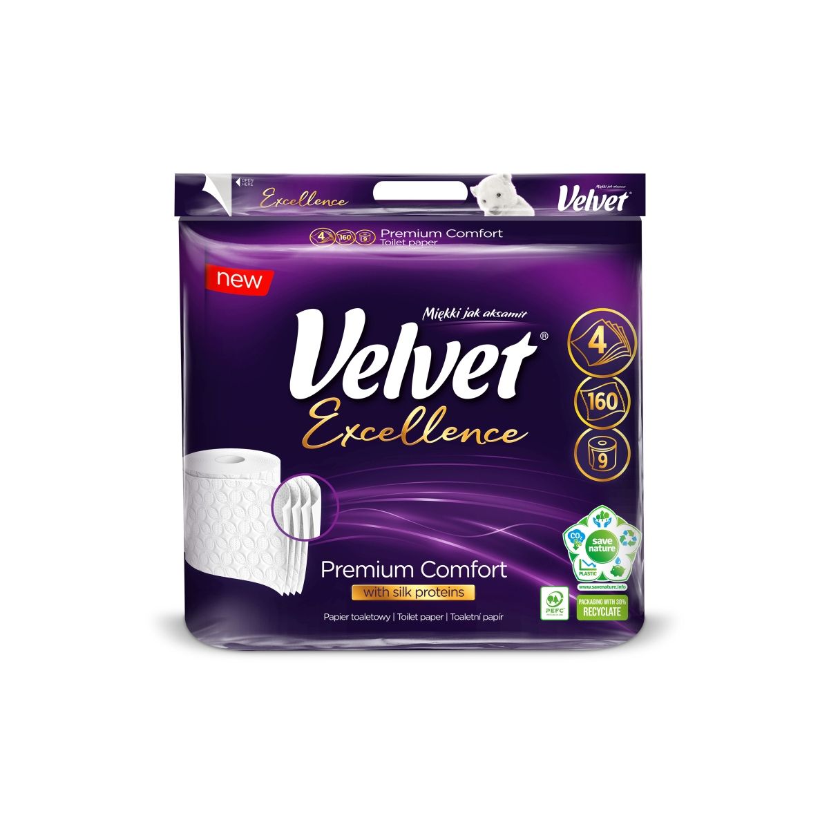 Papier toaletowy Excellence Premium Comfort kolor: biały 12 szt Velvet