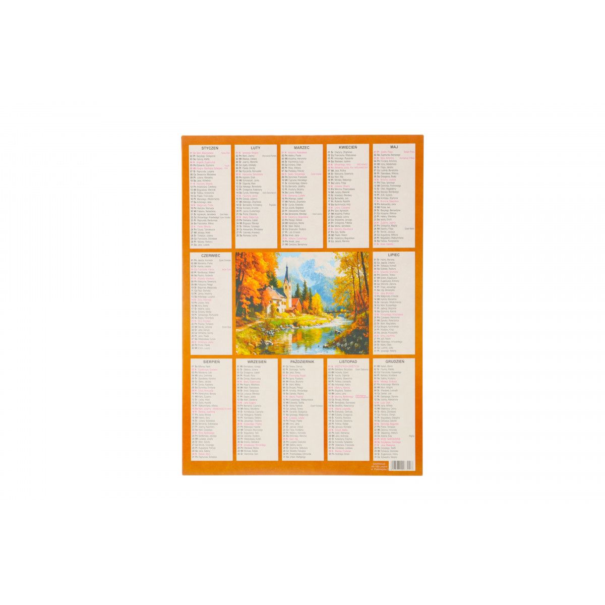 Kalendarz ścienny plakietka 240mm x 340mm Darrieus