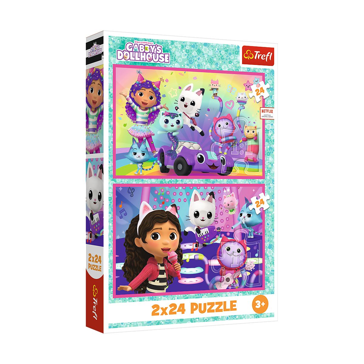 Puzzle Zabawy z Gabby 2x24 el. Trefl (34433)