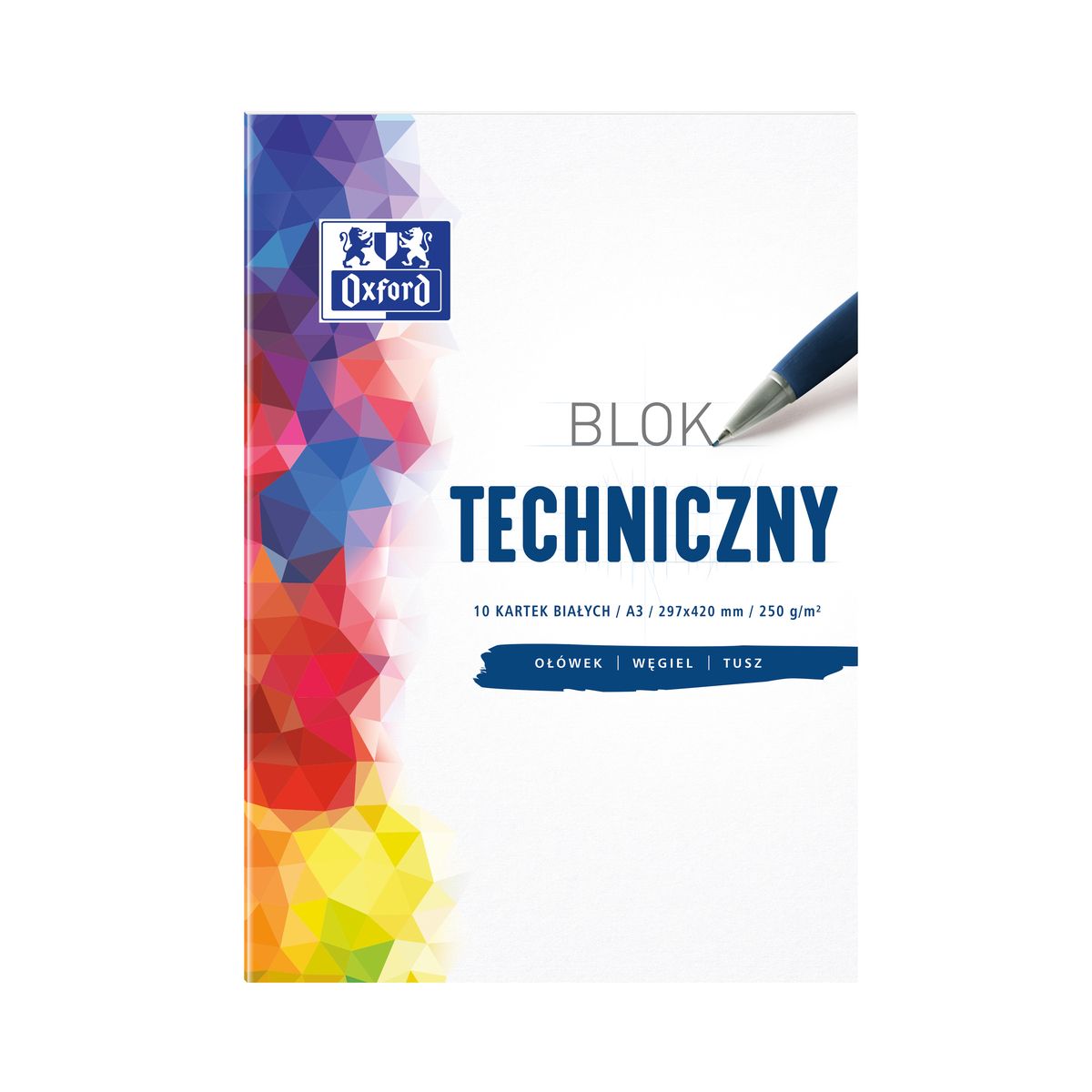 Blok techniczny Oxford Oxford A3 biały 250g 10k (400093232)