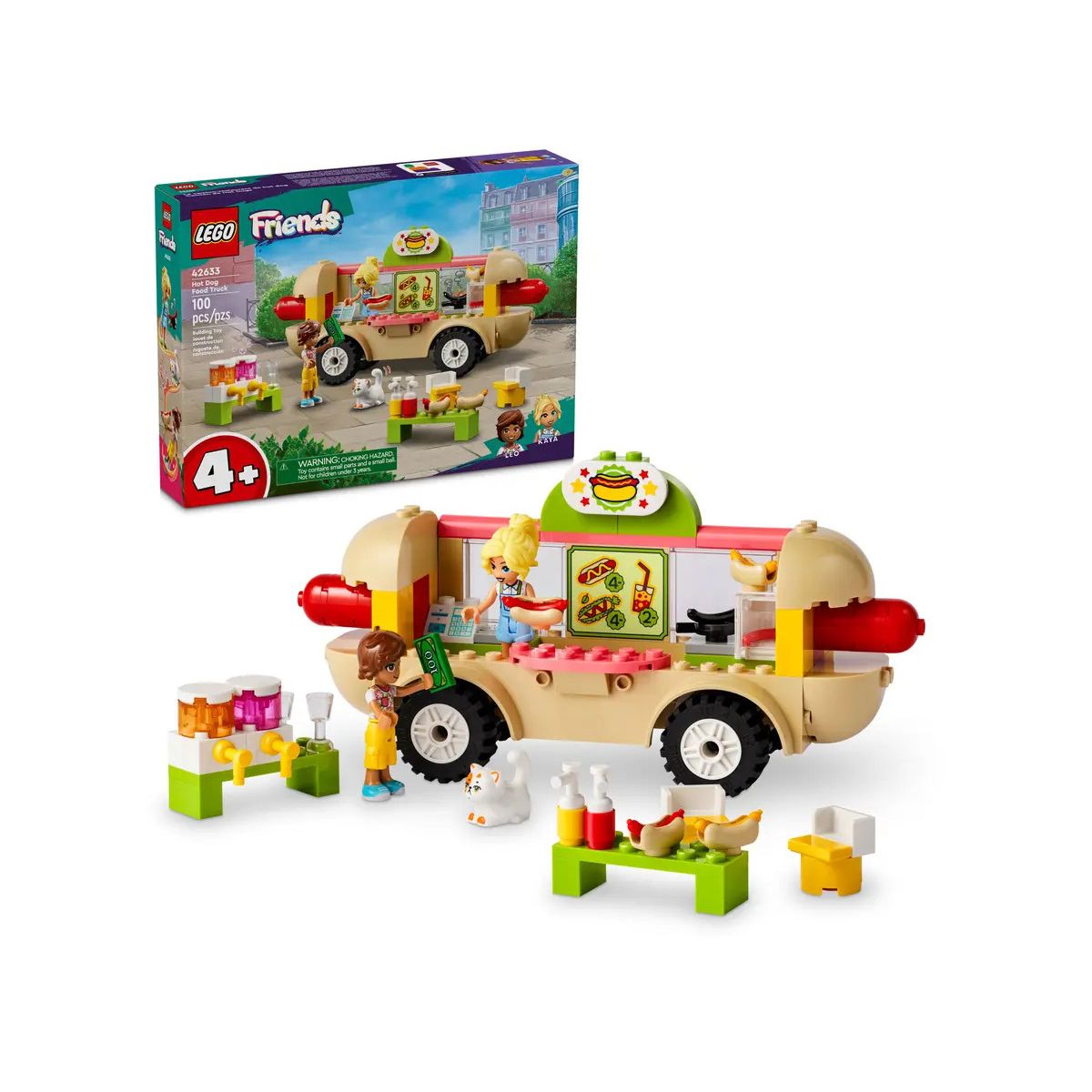 Klocki konstrukcyjne Lego Friends Food truck z hot dogami (42633)