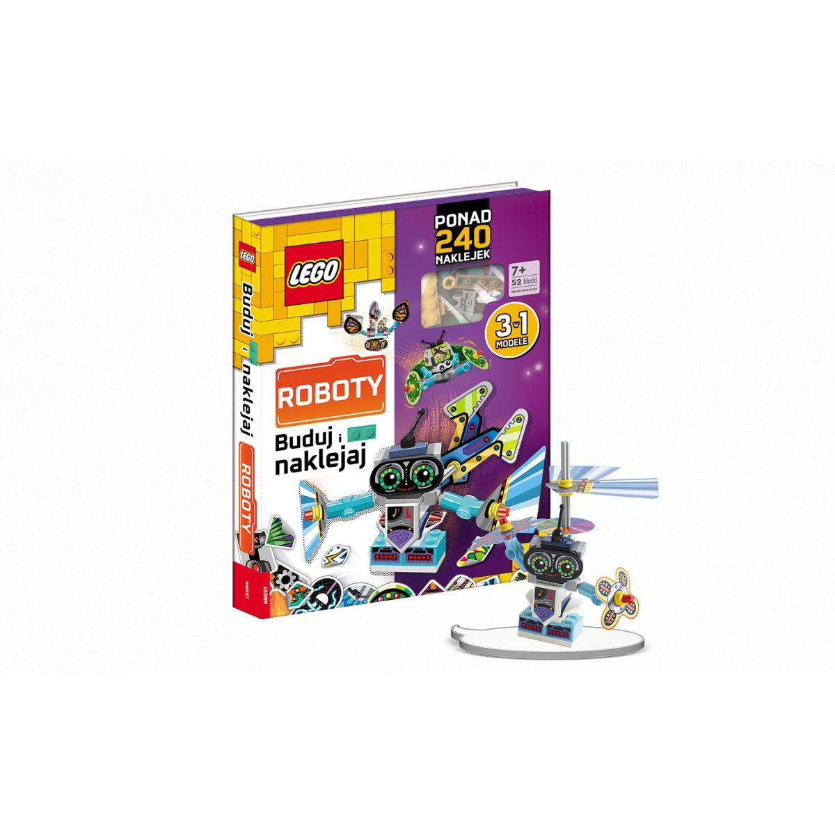 Książka dla dzieci Ameet Lego® Books Buduj i naklejaj: Roboty (BLW-6602)