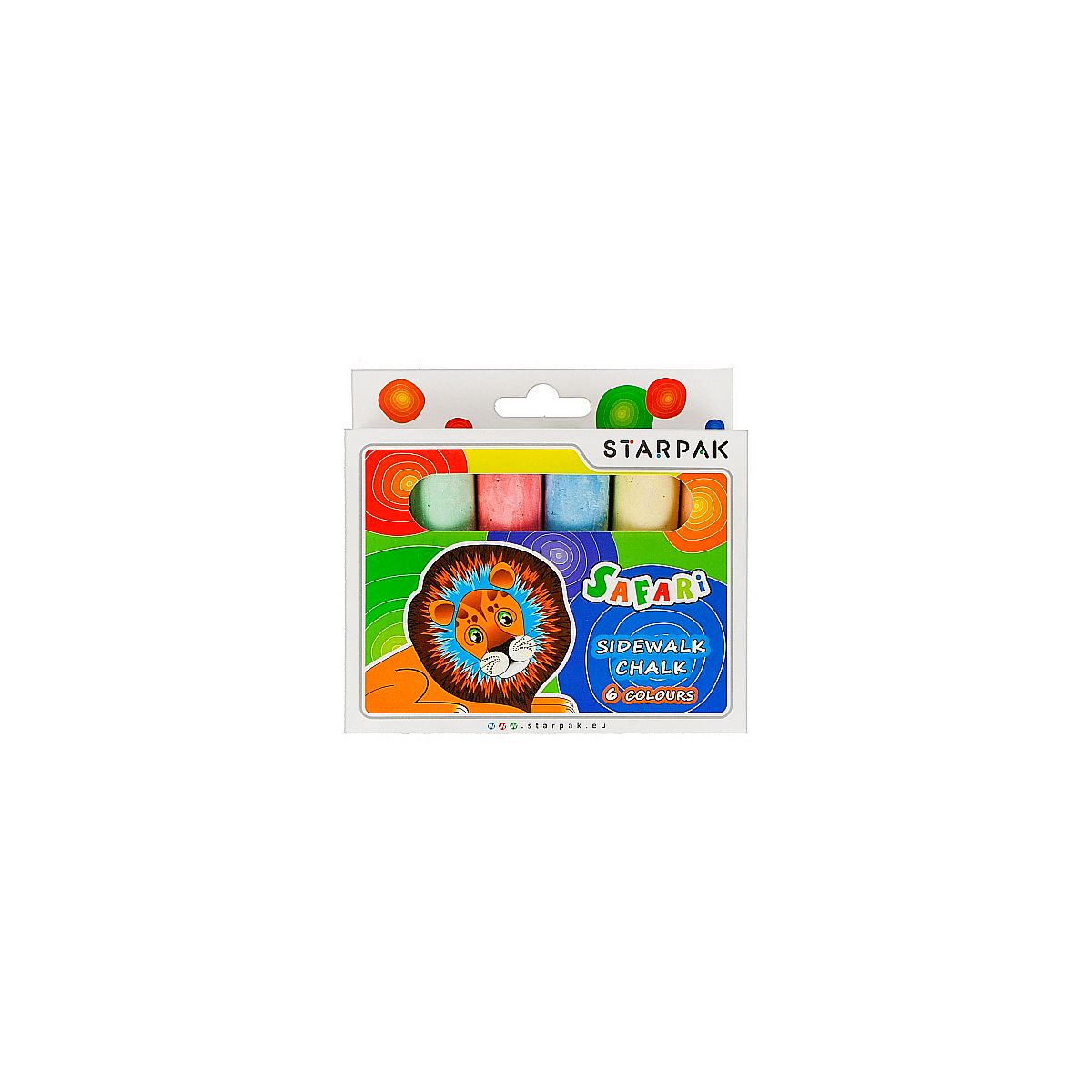 Kreda chodnikowa Starpak Safari mix (222584) 6 sztuk