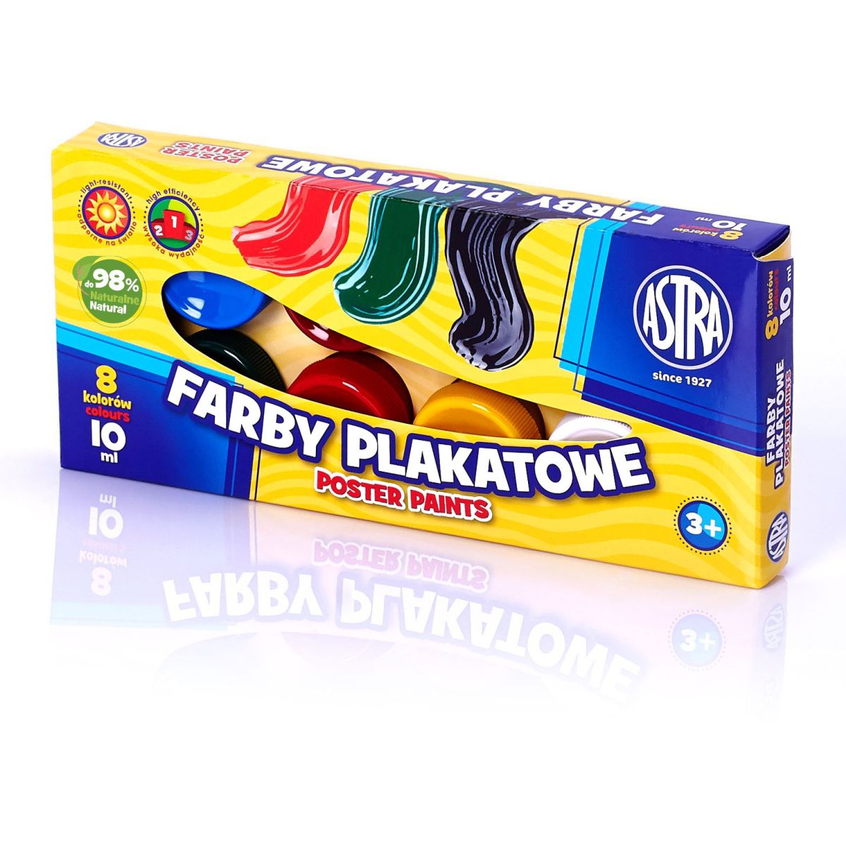 Farby plakatowe Astra kolor: mix 10ml 8 kolor. (83113901)