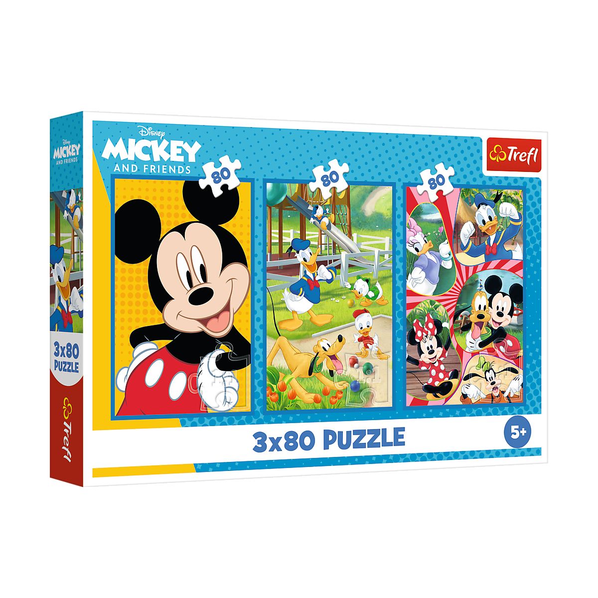 Puzzle Myszka Miki Ekipa Myszki Miki 3x80 el. Trefl (34887)