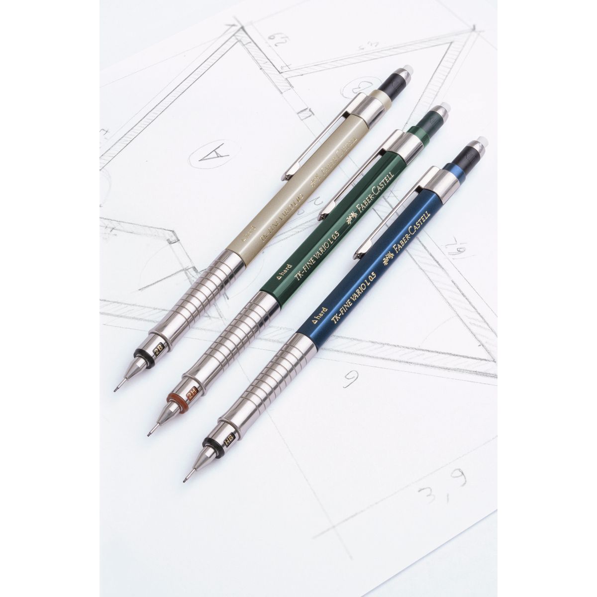 Ołówek automatyczny Faber Castell TK-FINE VARIO L w plastikowym etui 0,7mm (135700FC)