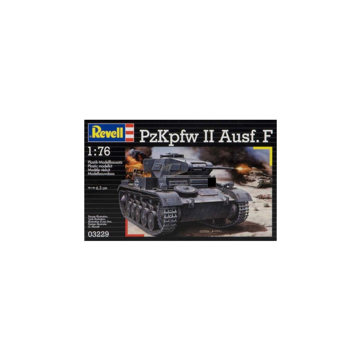 Model do sklejania Revell PzKpfw II Ausf. F (3229)