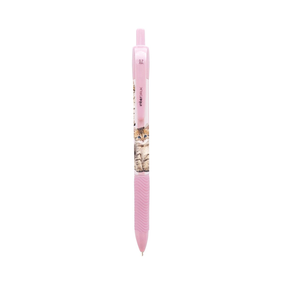 Długopis żelowy Interdruk PUPPY SIGN zgripem niebieski 0,7mm (żelowy)