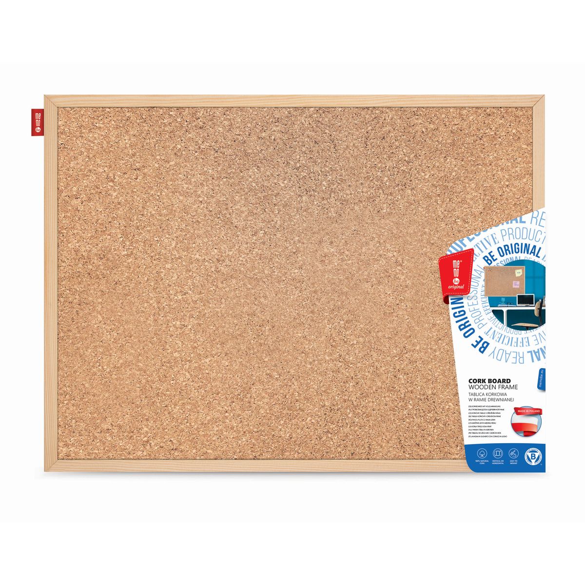 Tablica korkowa Memoboards w drewnianej ramie [mm:] 600x400 (TC64)