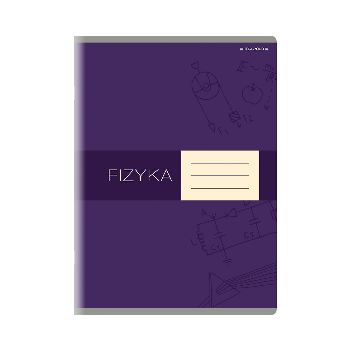 Zeszyt TOP-2000 fizyka A5 60k. 80g krata [mm:] 150x210 (400160589)