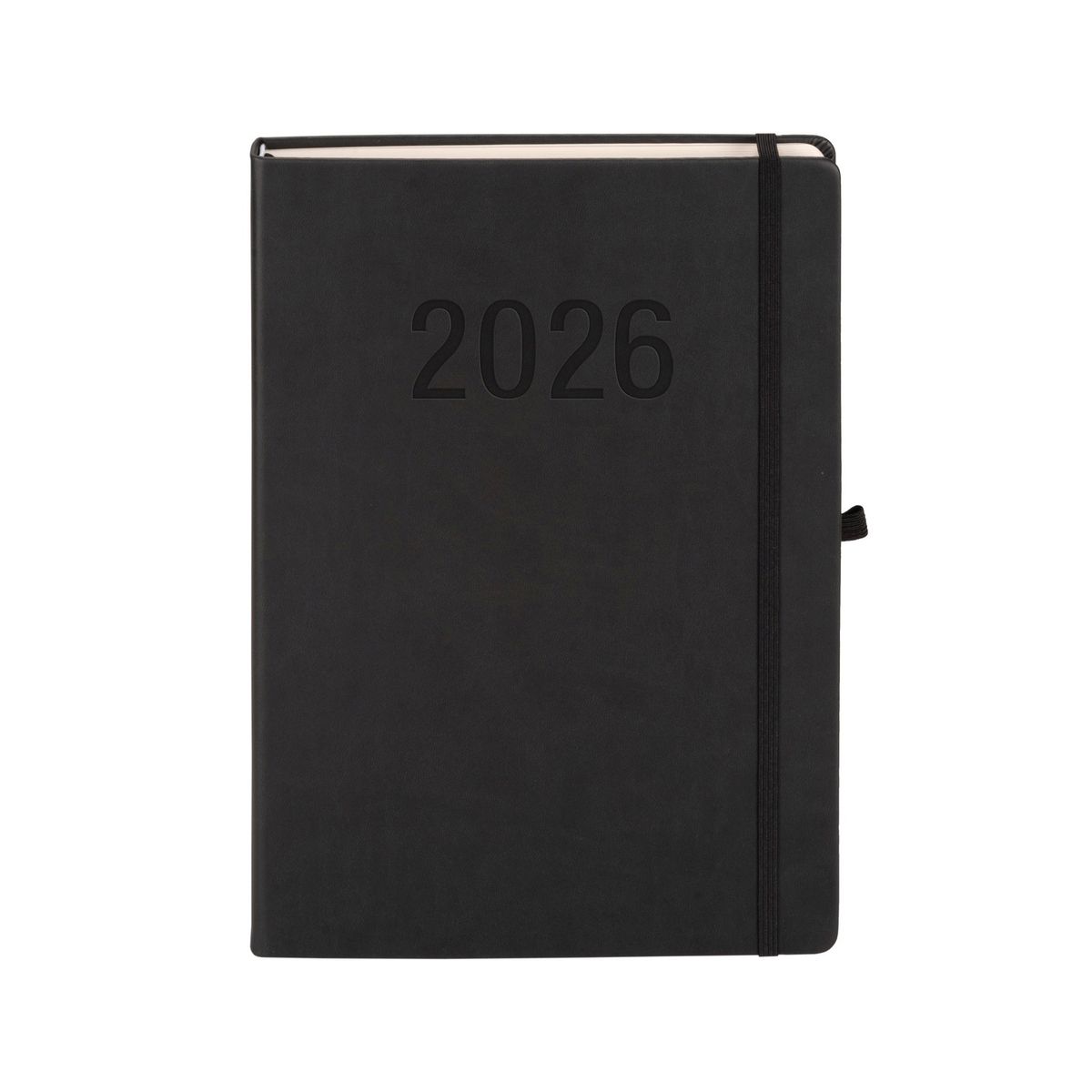 Kalendarz książkowy (terminarz) 2026 MEMOFIX  DNS A4 Antra (CZARNY)