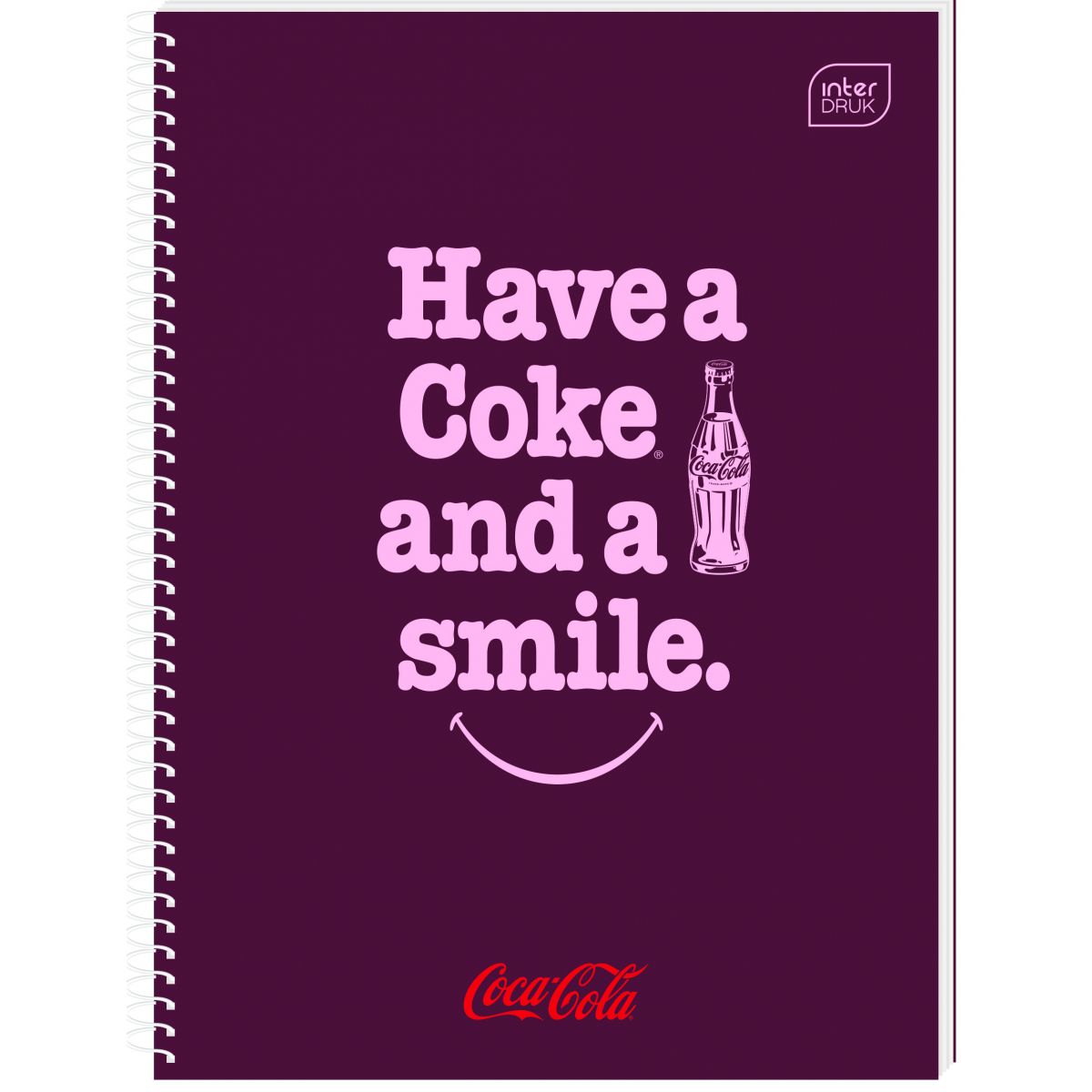 Kołozeszyt (kołobrulion) Interdruk COCA COLA HYBRID A4 100k. 70g krata