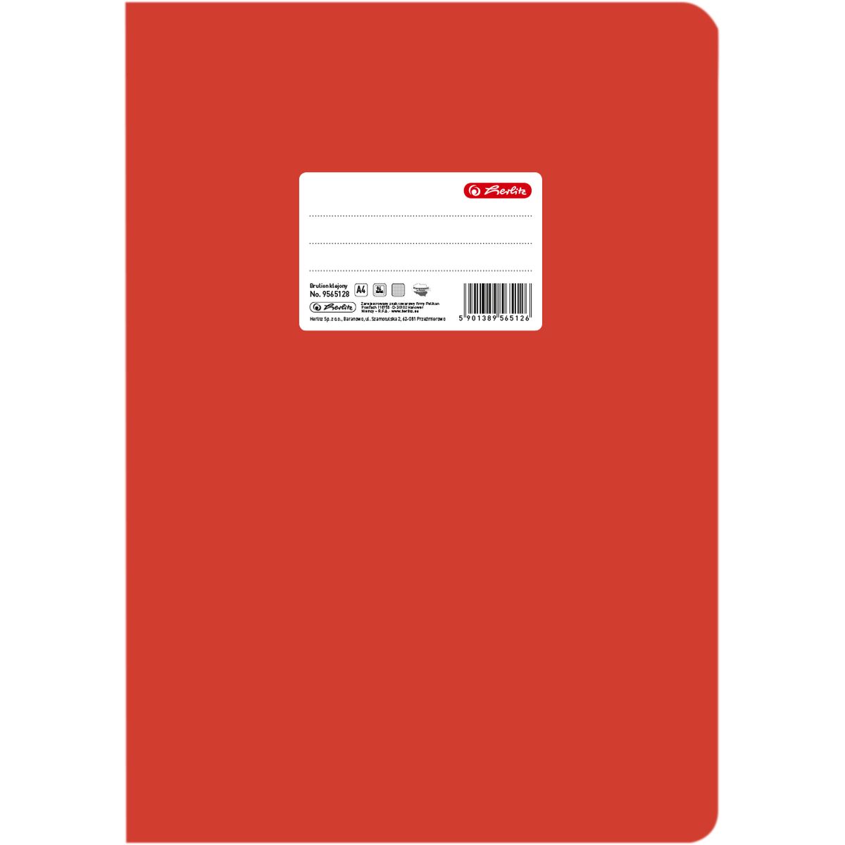 Brulion Herlitz Colors A4 96k. krata (9565128)