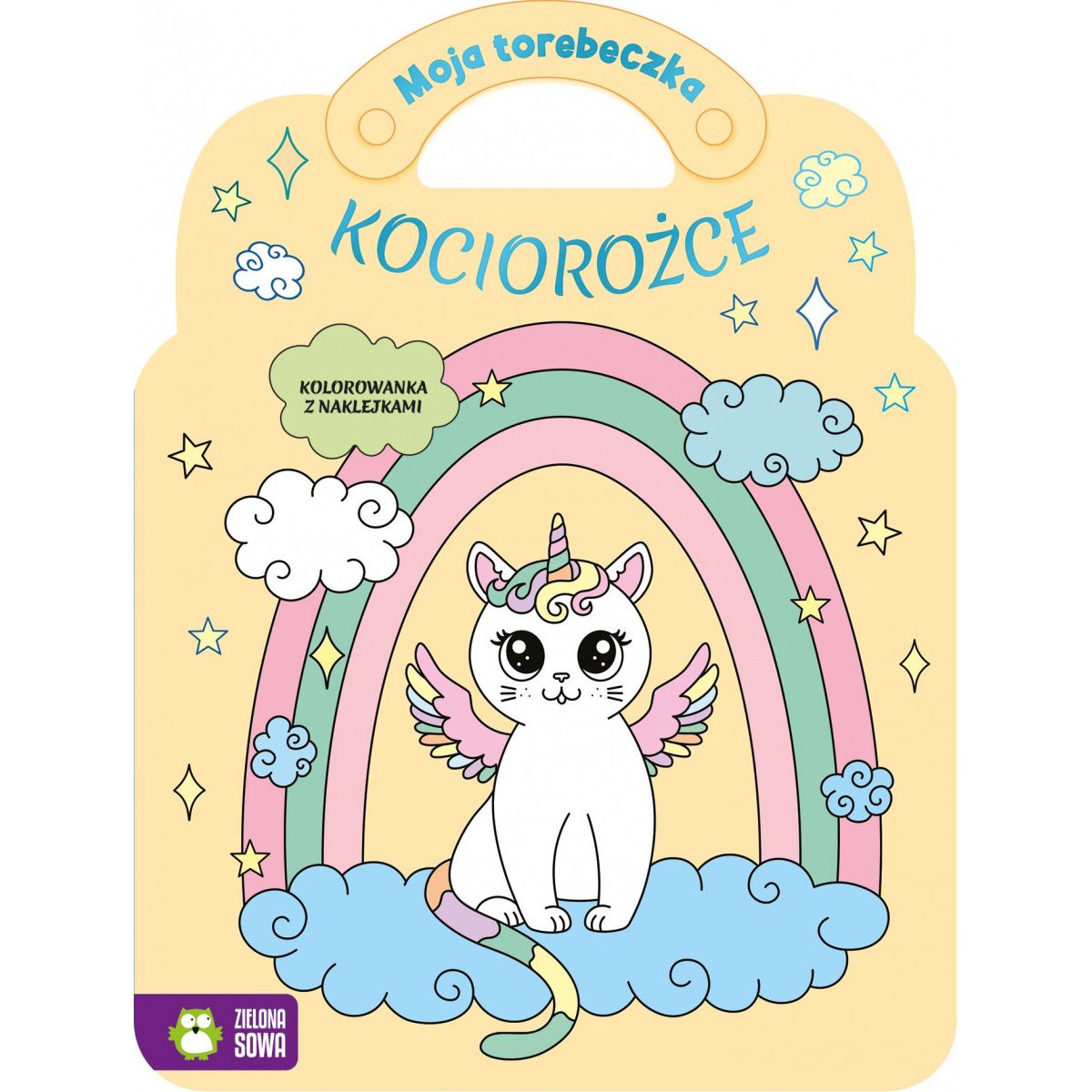 Książeczka edukacyjna Moja torebeczka. Kociorożce Zielona Sowa