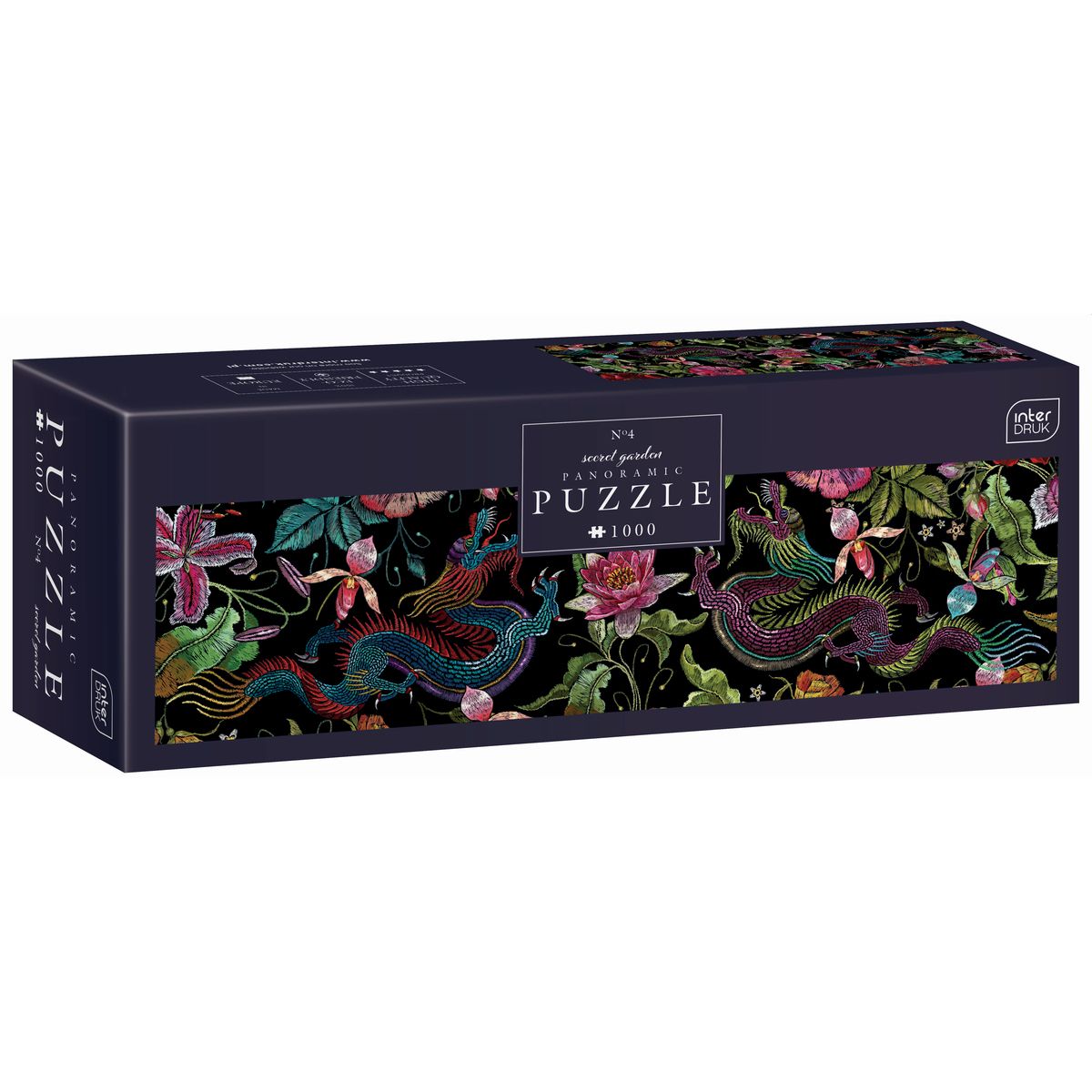 Puzzle Interdruk SECRET GARDEN 4 1000 EL panoramiczne (5902277370112)