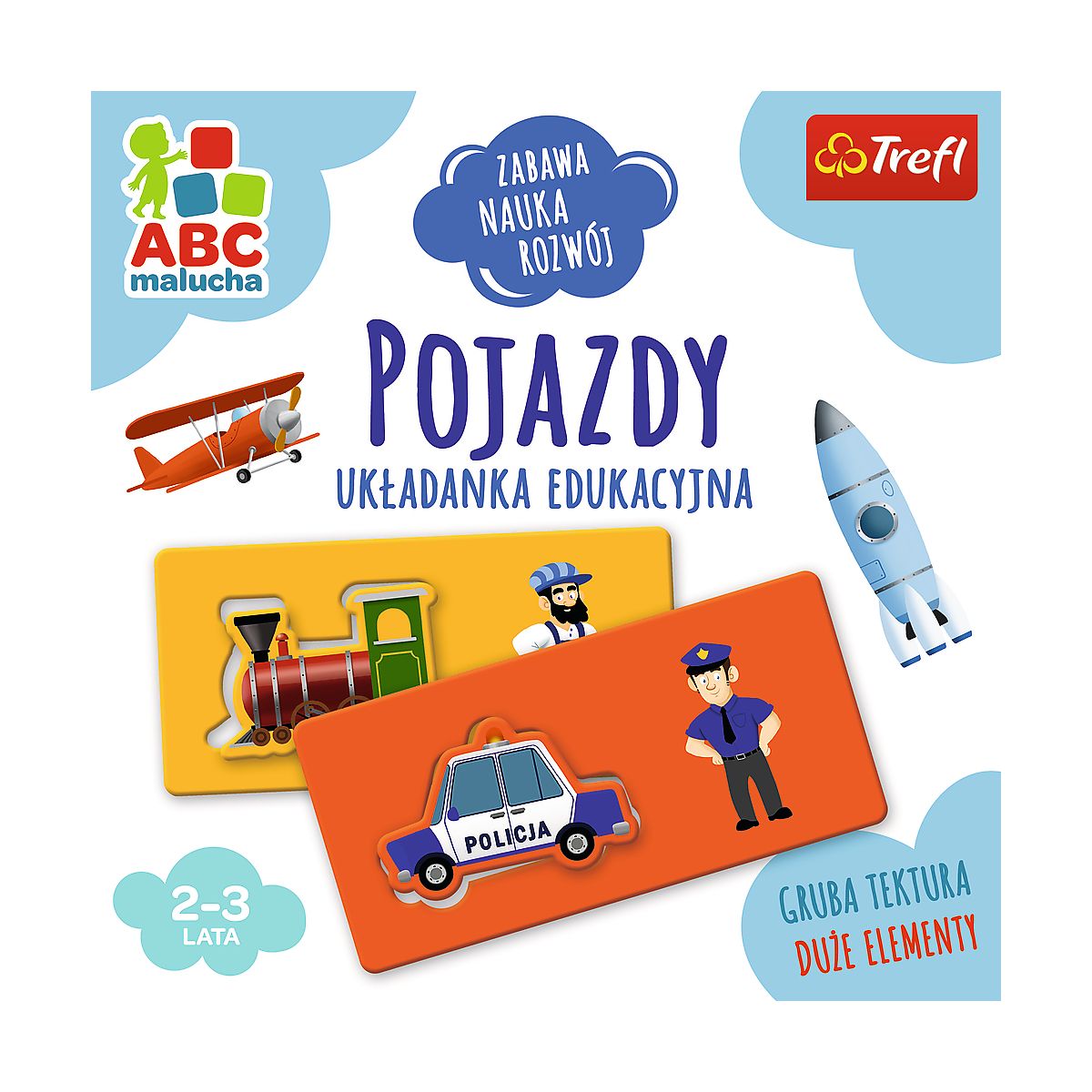 Gra edukacyjna Trefl Pojazdy z Serii ABC Malucha Pojazdy (01942)