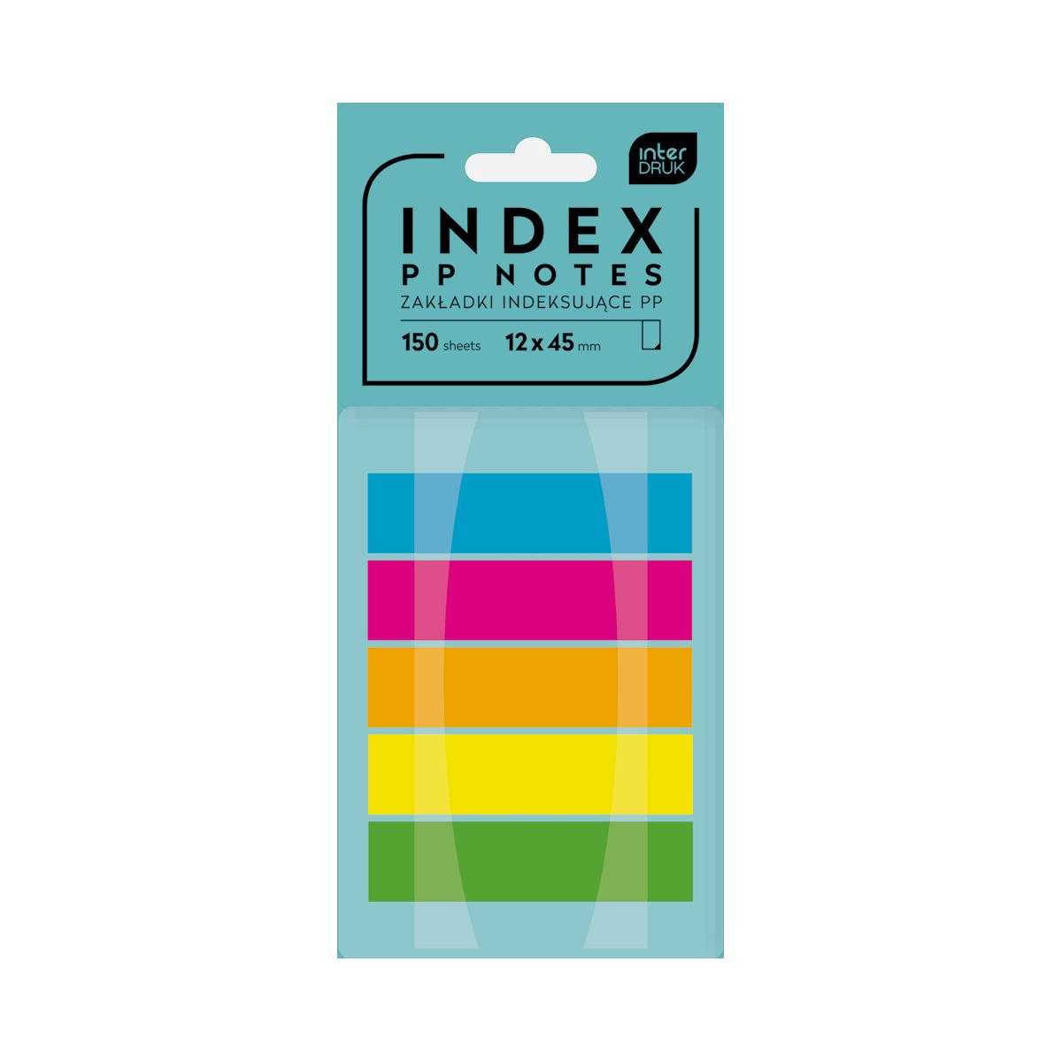 Zakładki indeksujące Interdruk 150k [mm:] 12x45 (IZAKINDPP)
