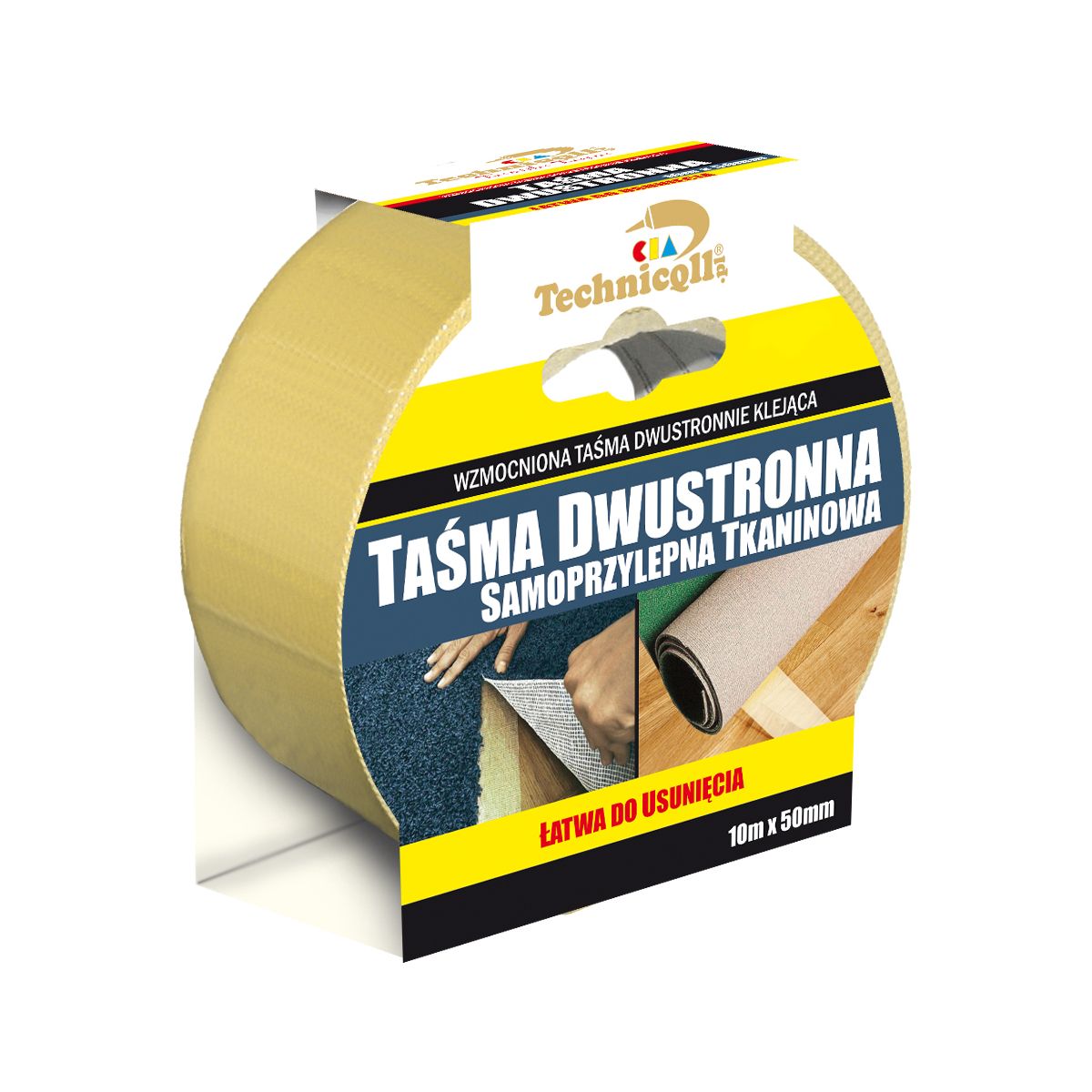 Taśma dwustronna dwustronna Technicqll tkaninowa 50x10 [mm x m] (T-246)