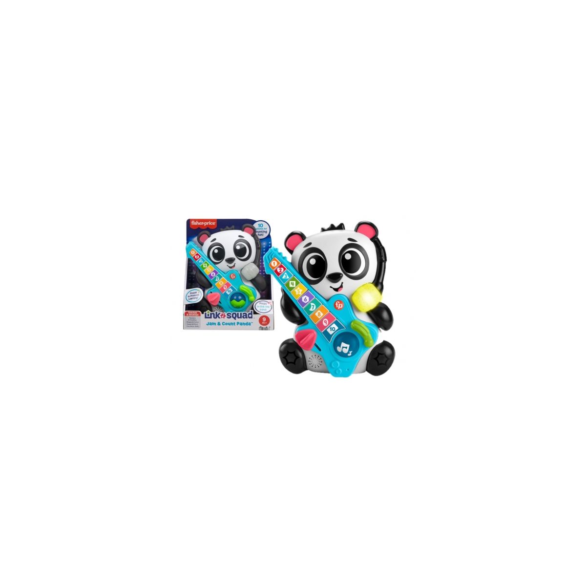 Zabawka edukacyjna Fisher Price LINK SQUAD PANDA LICZENIE I KSZTAŁTY (HYL36)