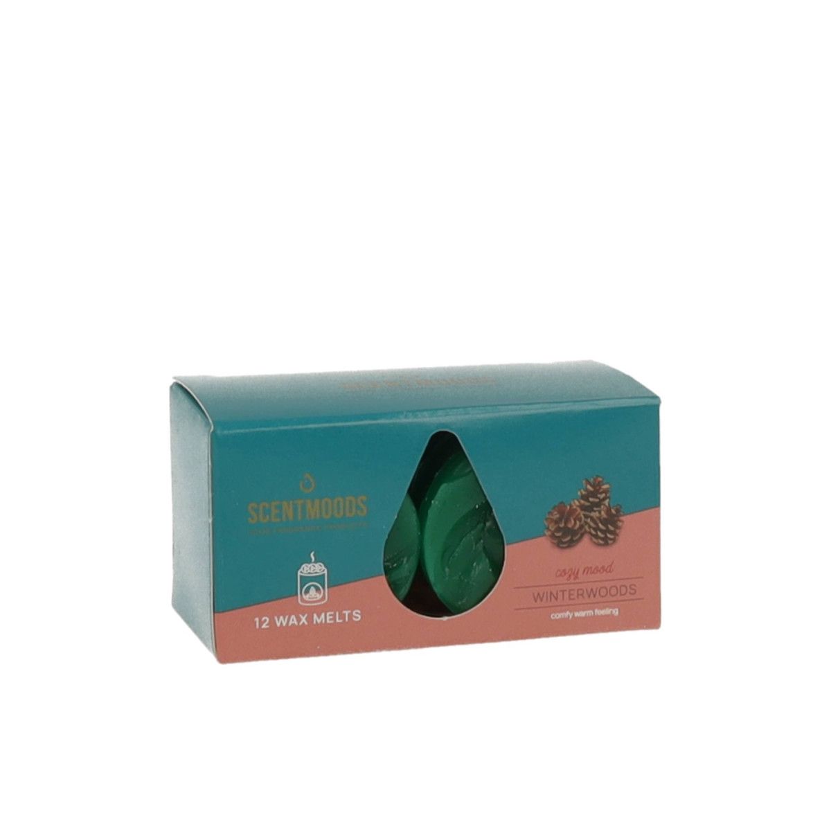 Świeca ScentMoods wosk zapachowy Winterwoods 12 sztuk Zielony Pavoncella (8720935400219)