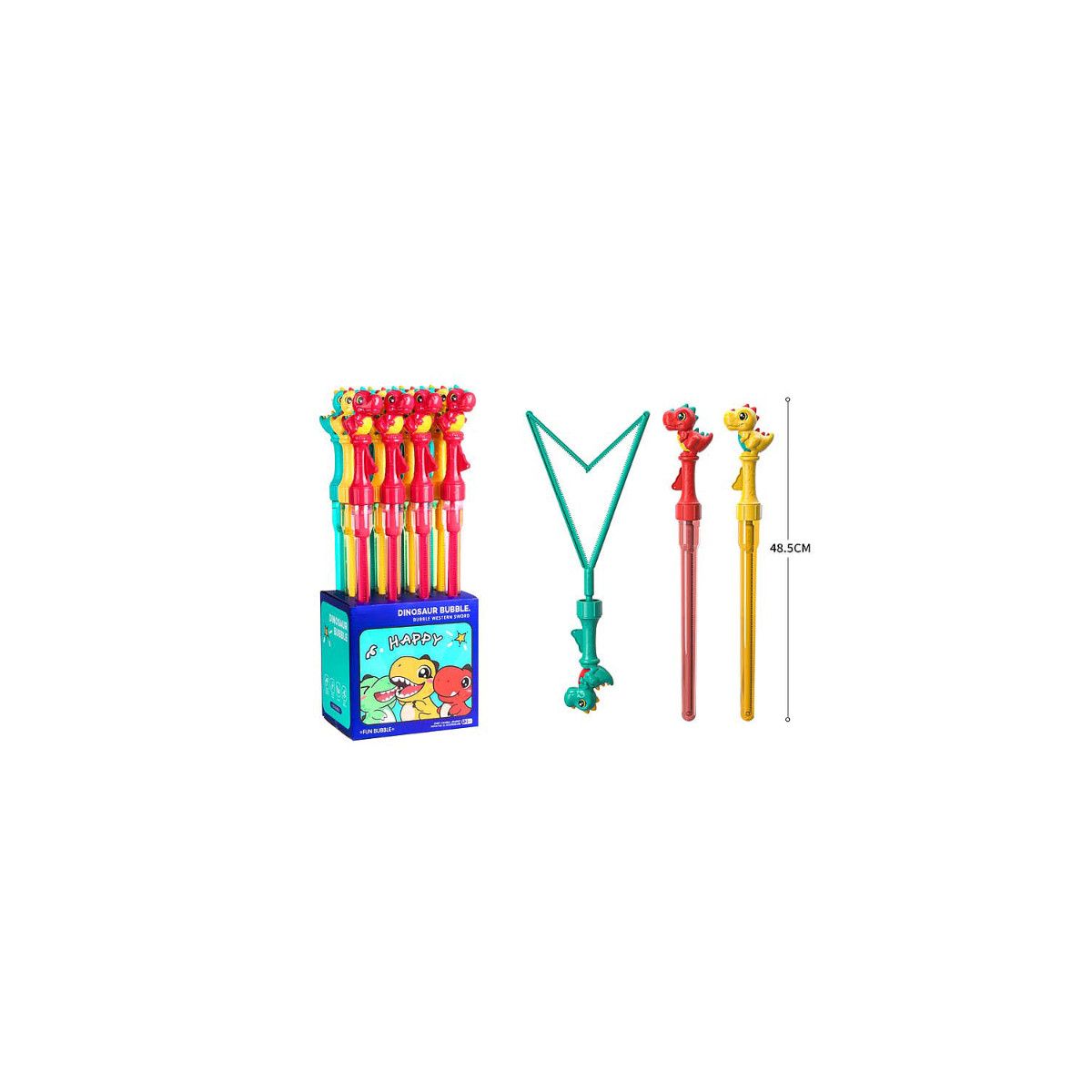 Bańki mydlane Bigtoys rozkładane 48cm dinozaur (BBAŃ0330)