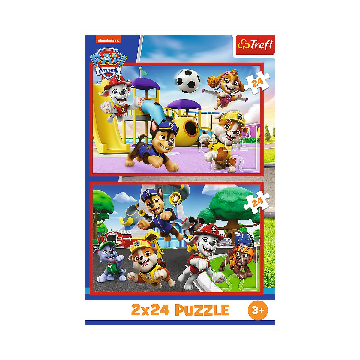 Puzzle Paw Patrol Psi dzień zabaw 2x24 el. Trefl (34433)