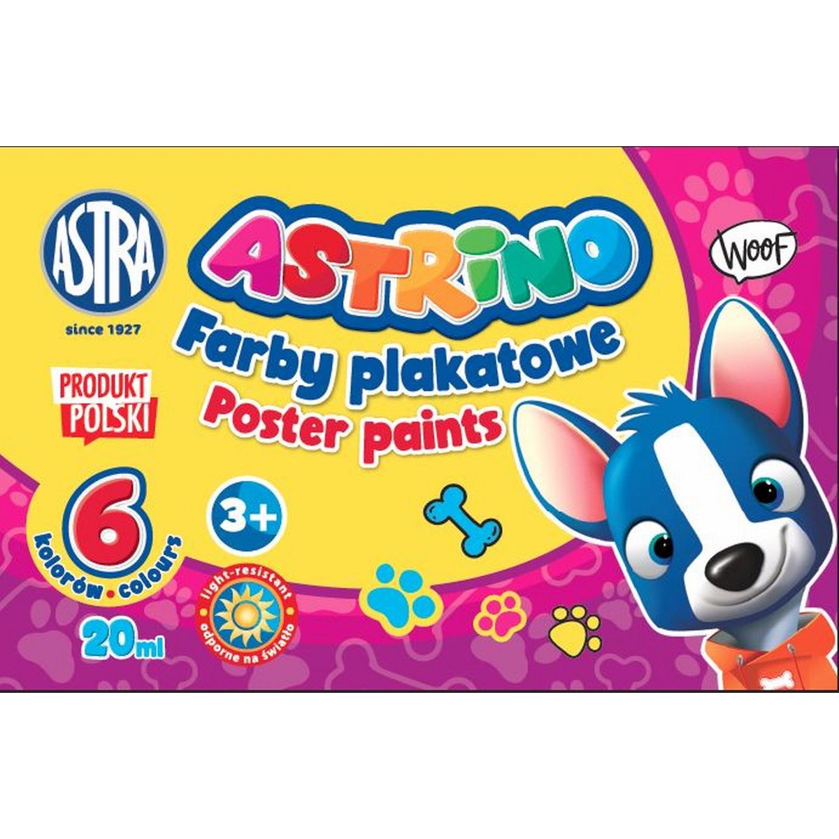 Farby plakatowe Astra ASTRINO kolor: miedziany 20ml 6 kolor. (301221001)