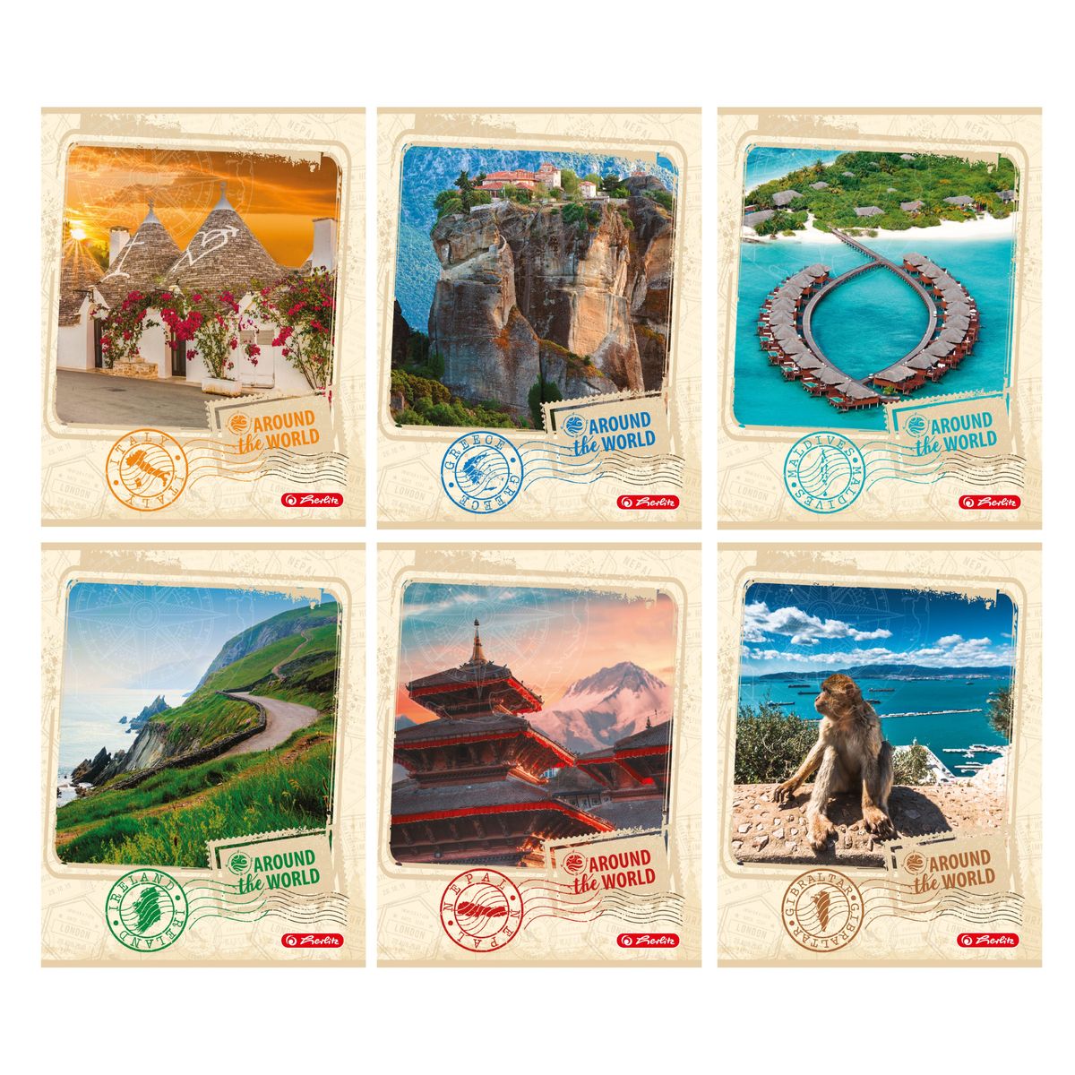 Zeszyt Herlitz Around The World A4 60k. linia (9566290)
