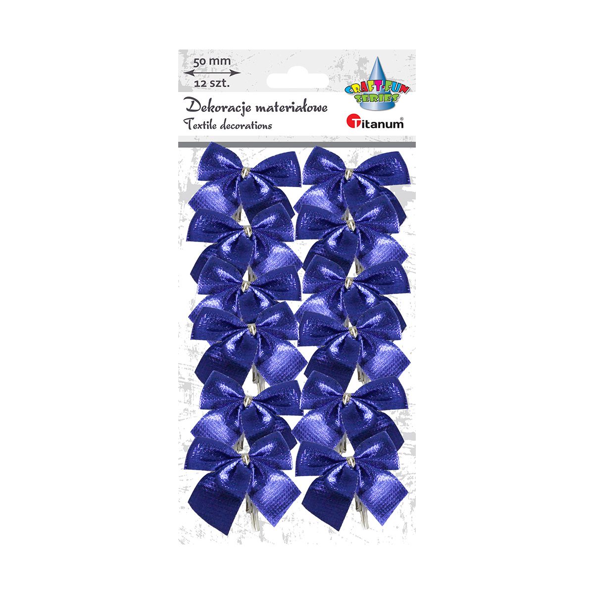 Ozdoba materiałowa Craft-Fun Series kokardy niebieskie Titanum (19YH29-2)