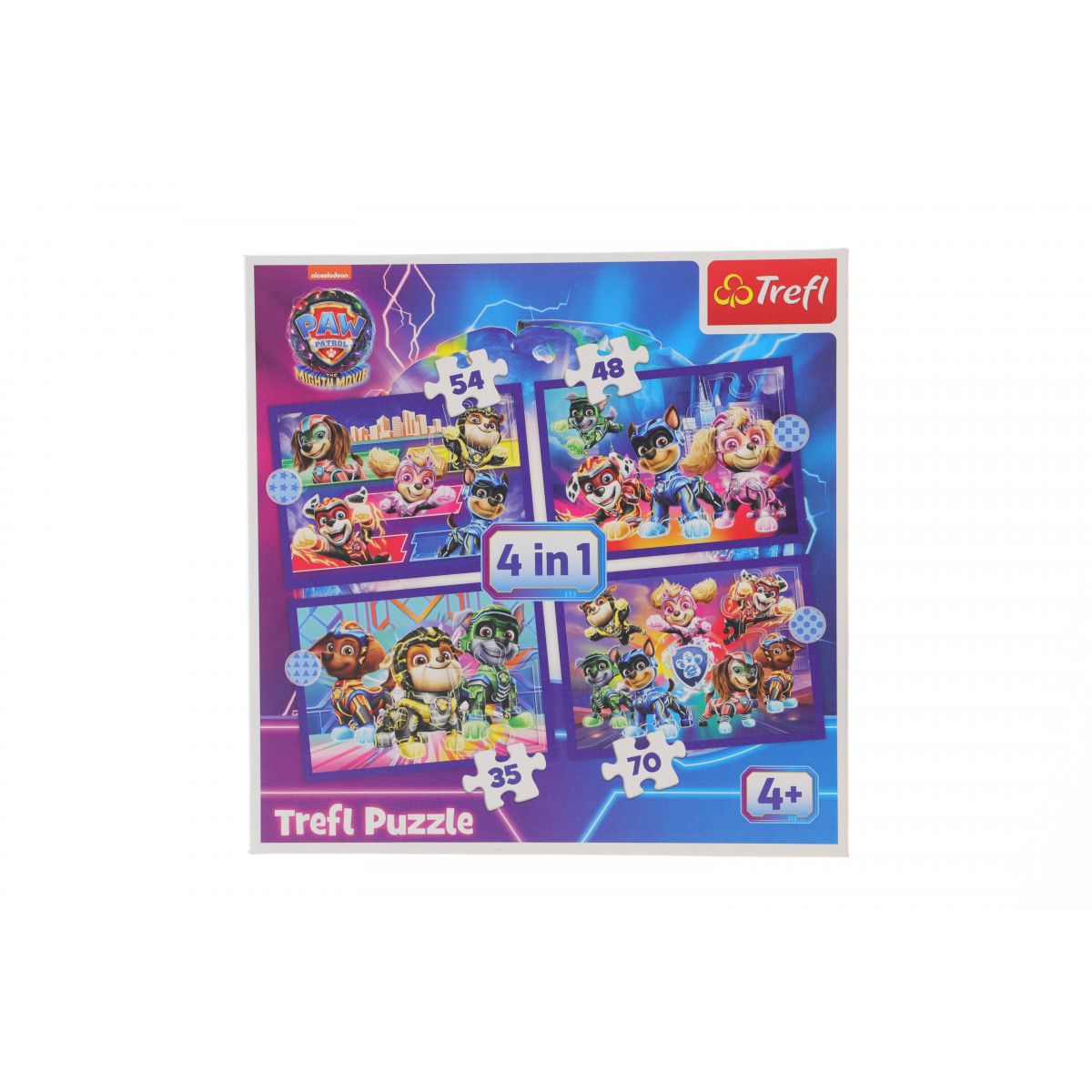 Puzzle Trefl Paw Patrol 4w1 Bohaterowie na ratunek 4w1 el. (34621)