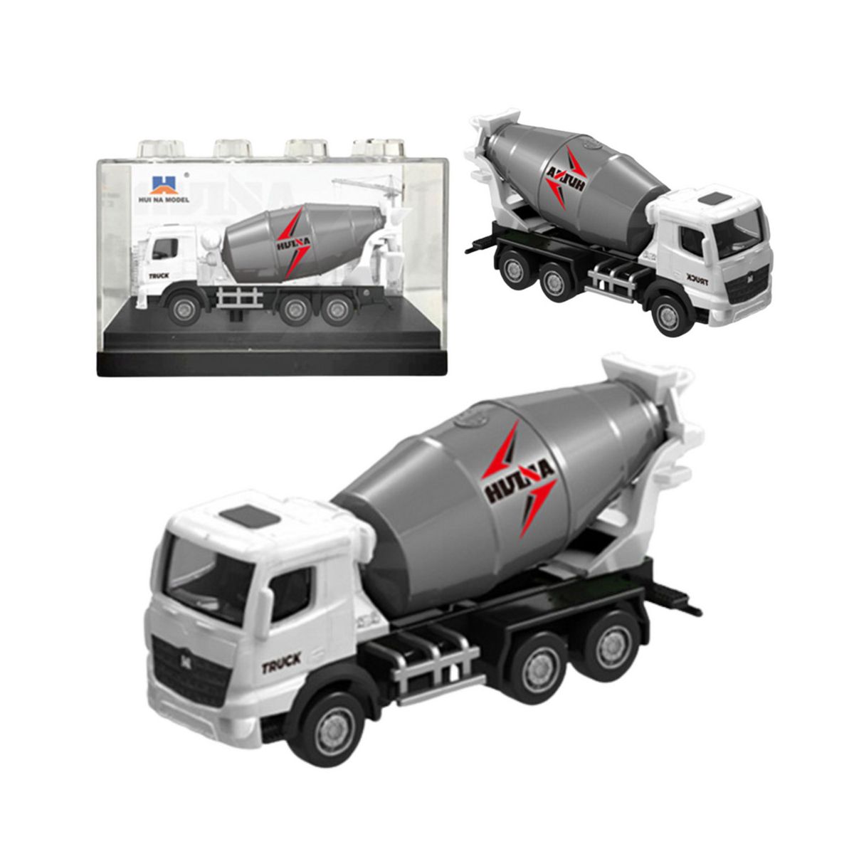 Ciężarówka Lean betoniarka metalowa 8cm (22734)