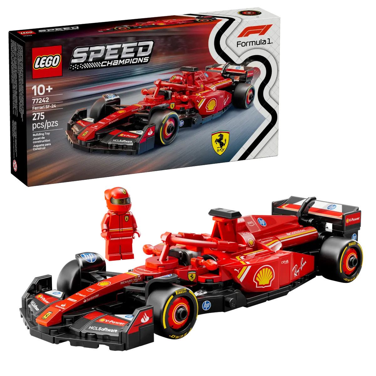 Klocki konstrukcyjne Lego Speed Champions Bolid F1® Ferrari SF-24 (77242)