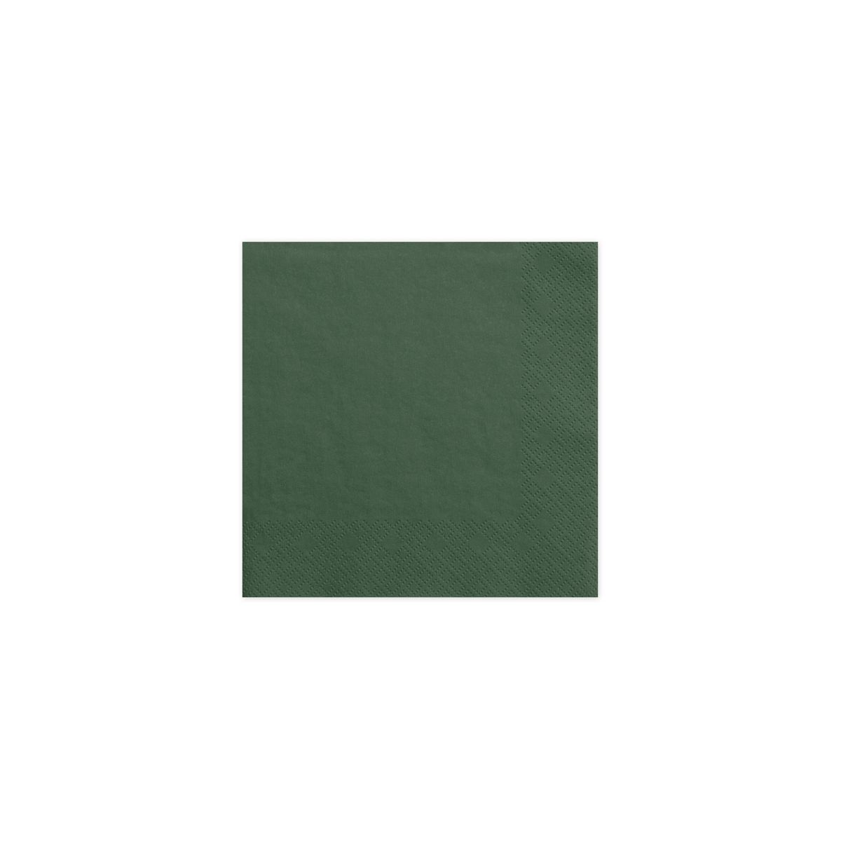 Serwetki zielony ciemny papier [mm:] 330x330 Partydeco (SP33-1-012B)