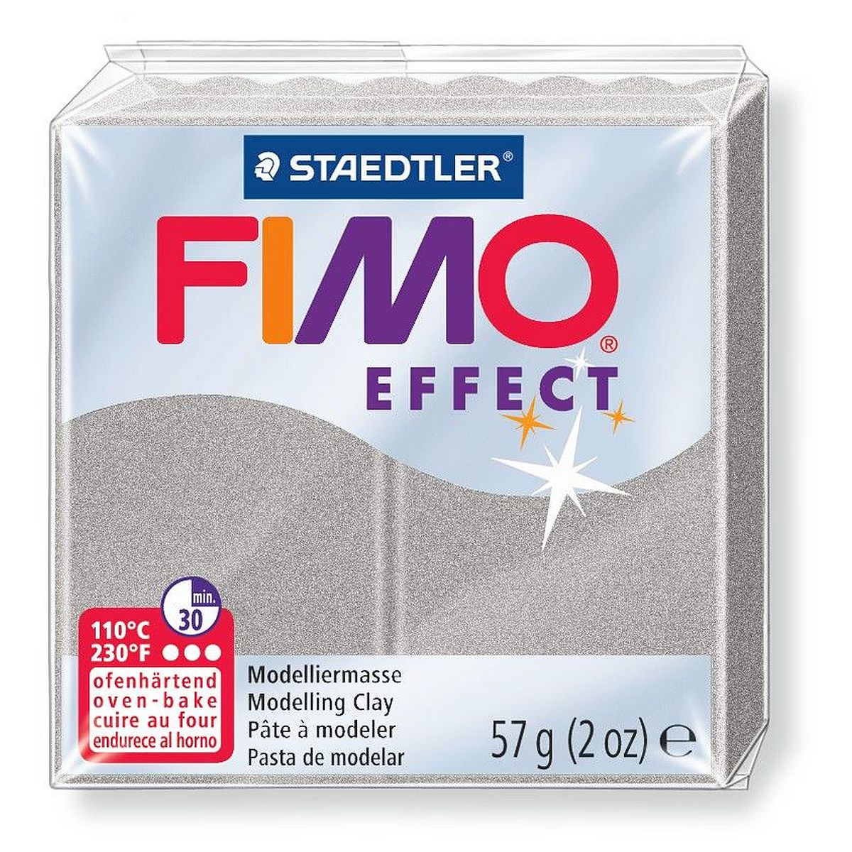 Modelina Staedtler Fimo 1 kol. Srebrny 57g (S 8020-817)