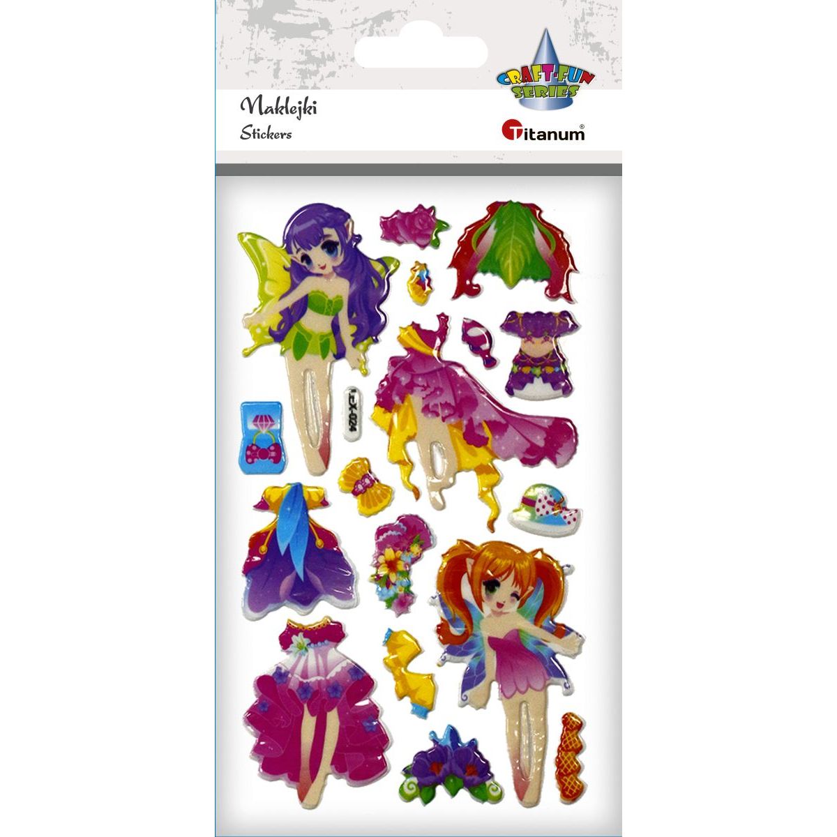 Naklejka (nalepka) Craft-Fun Series wróżki i stroje Titanum (LXE-024)