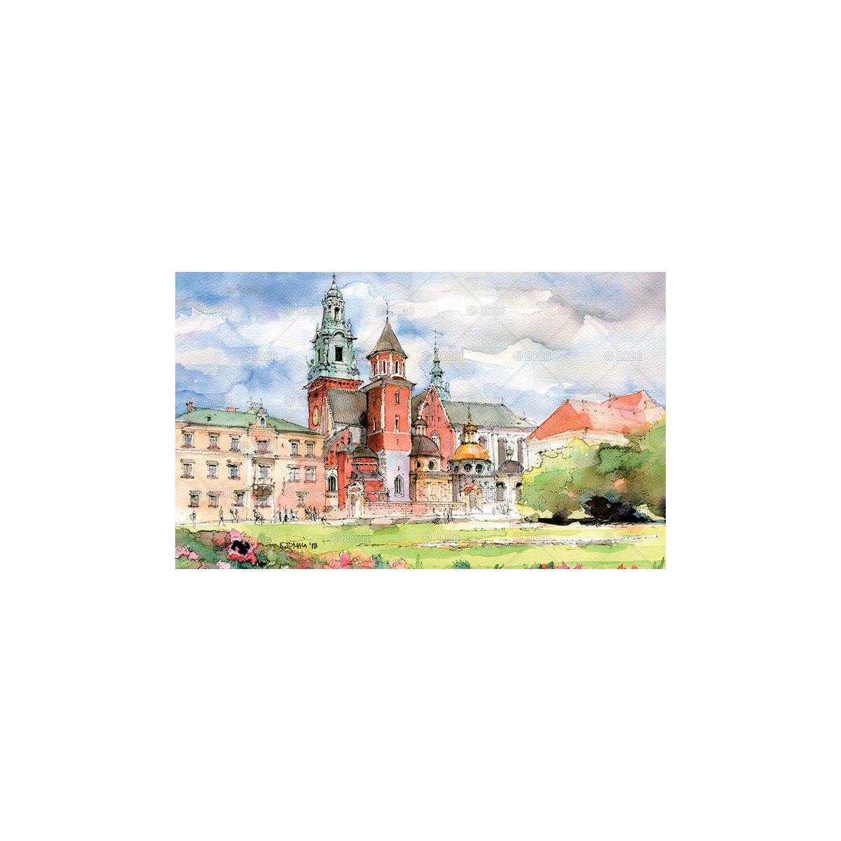 Kalendarz ścienny (401000) k:2915-377 trójdzielny 320mm x 860mm Lucrum (KT07)