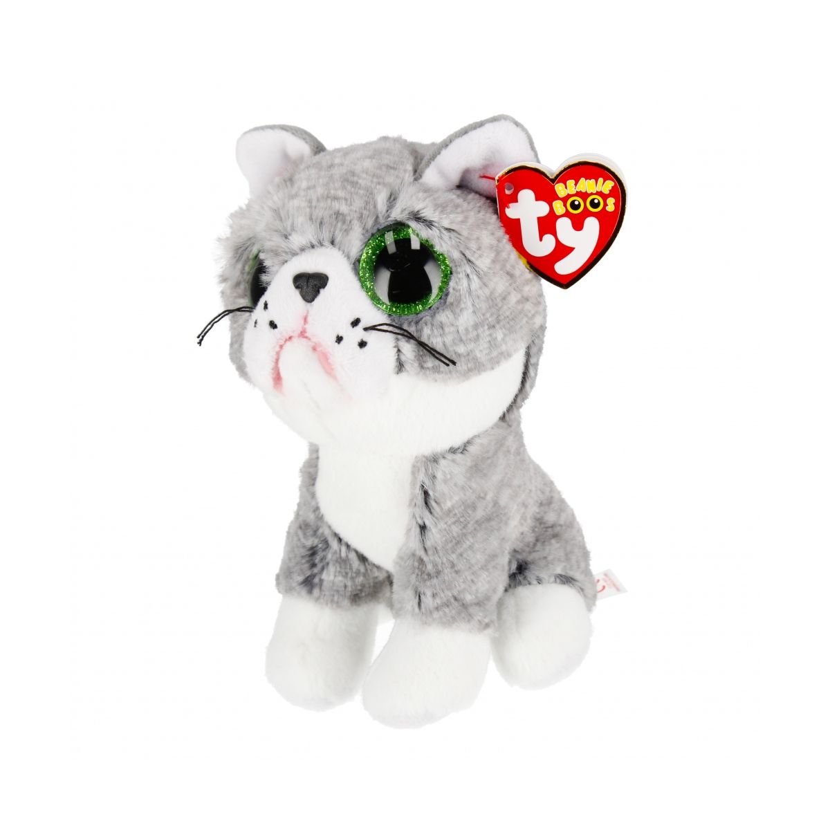 Pluszak Ty Beanie Boos Fergus - szary kot [mm:] 150 (TY36581)