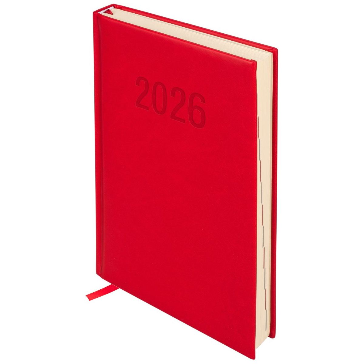 Kalendarz książkowy (terminarz) 2026 COLOROFIX DNS A5 Antra (CZERWONY)