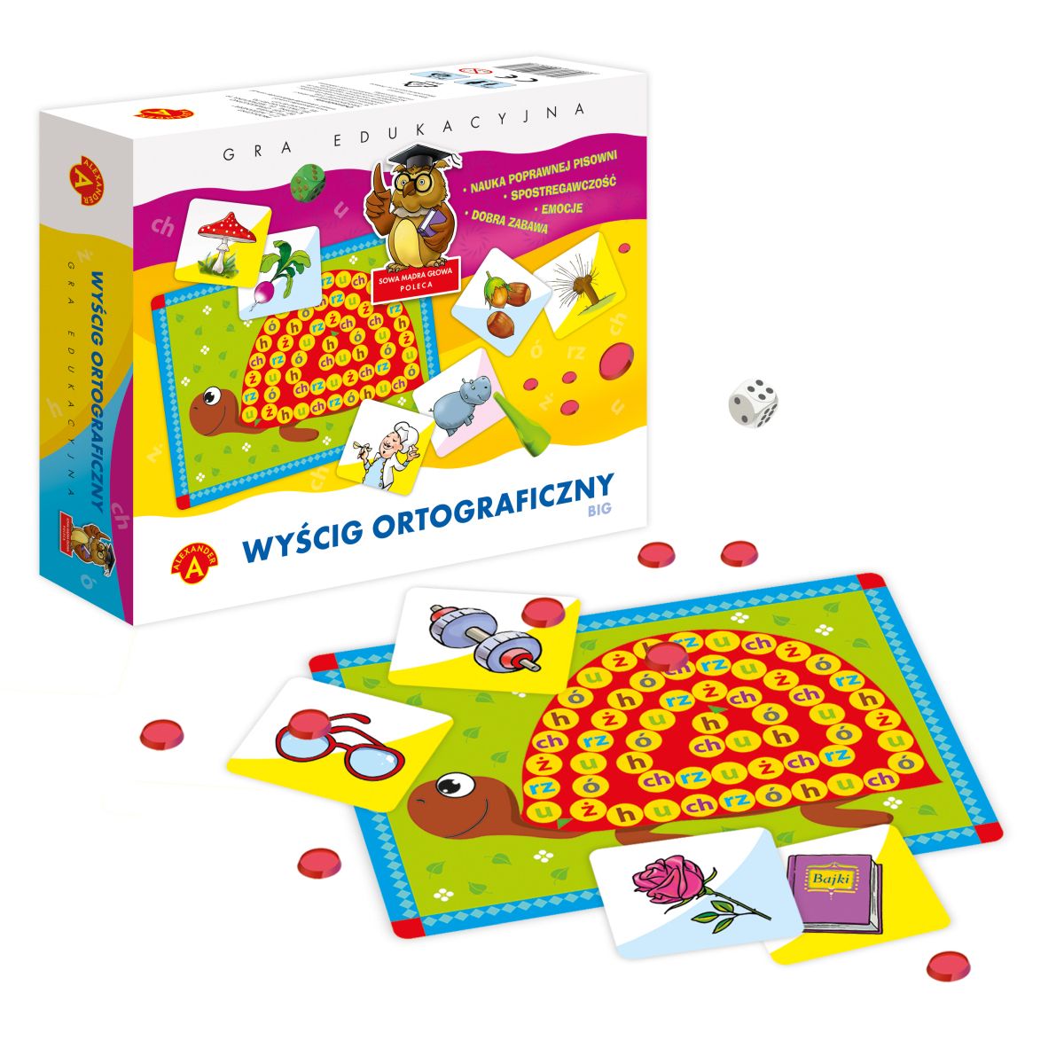 Gra planszowa Wyścig ortograficzny Big Alexander (0722)