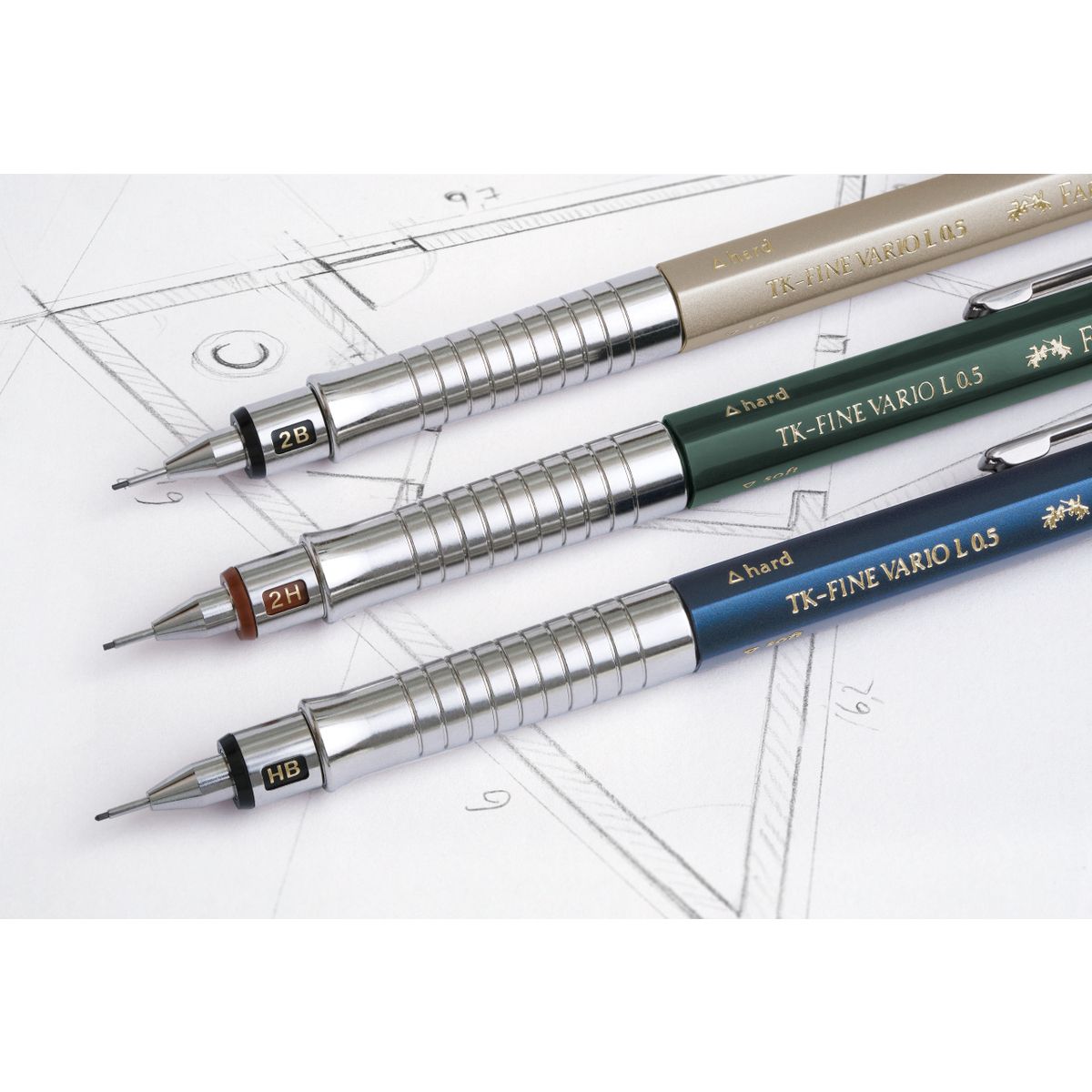 Ołówek automatyczny Faber Castell TK-FINE VARIO L w plastikowym etui 0,7mm (135700FC)
