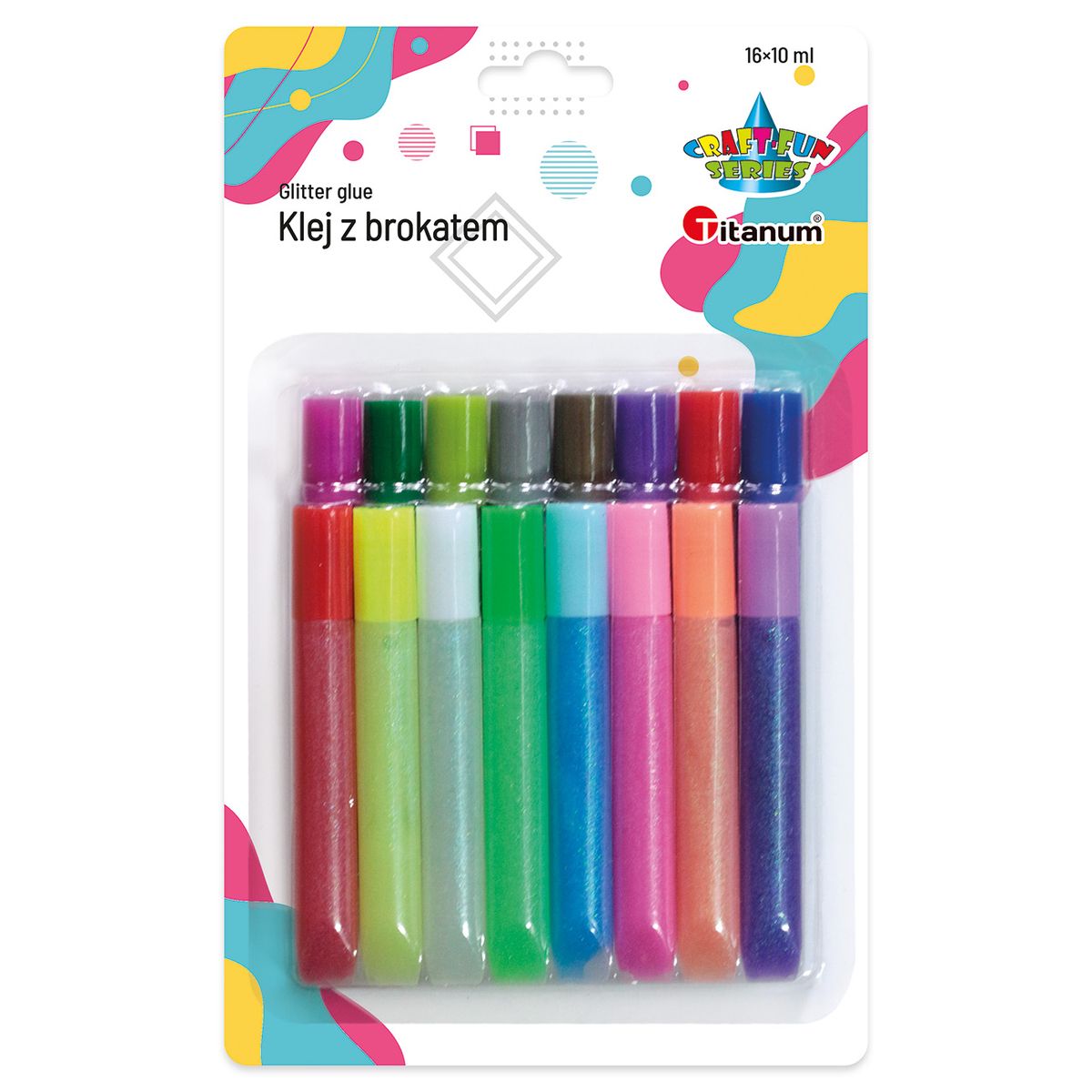 Klej w płynie Titanum Craft-Fun Series z brokatem 10ml (1016B)