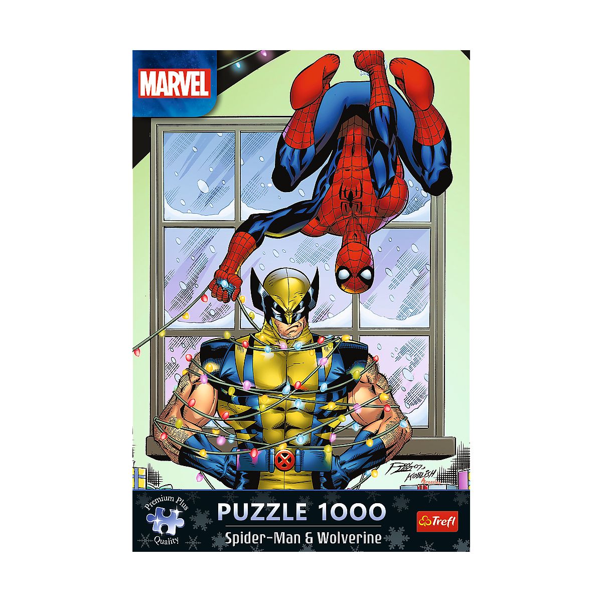 Puzzle Xmass Spider-Man & Wolverine: Święta 1000 el. Trefl (12088)