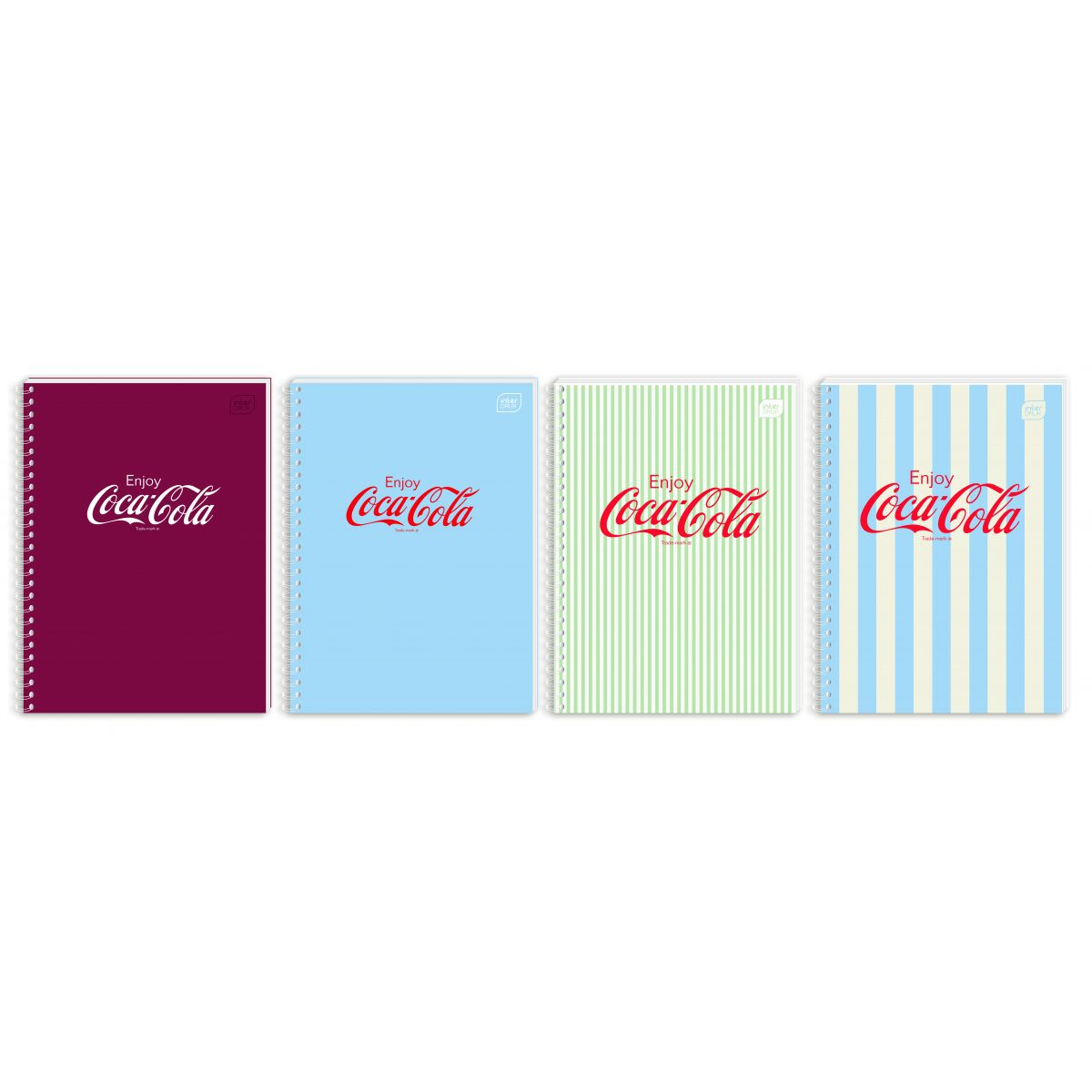 Kołozeszyt (kołobrulion) Interdruk COCA COLA SOFT TOUCH A6 80k. 70g krata