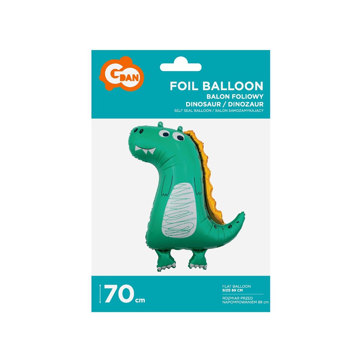 Balon foliowy Godan Dinozaur 89 cm 45cal (BFHDIR)