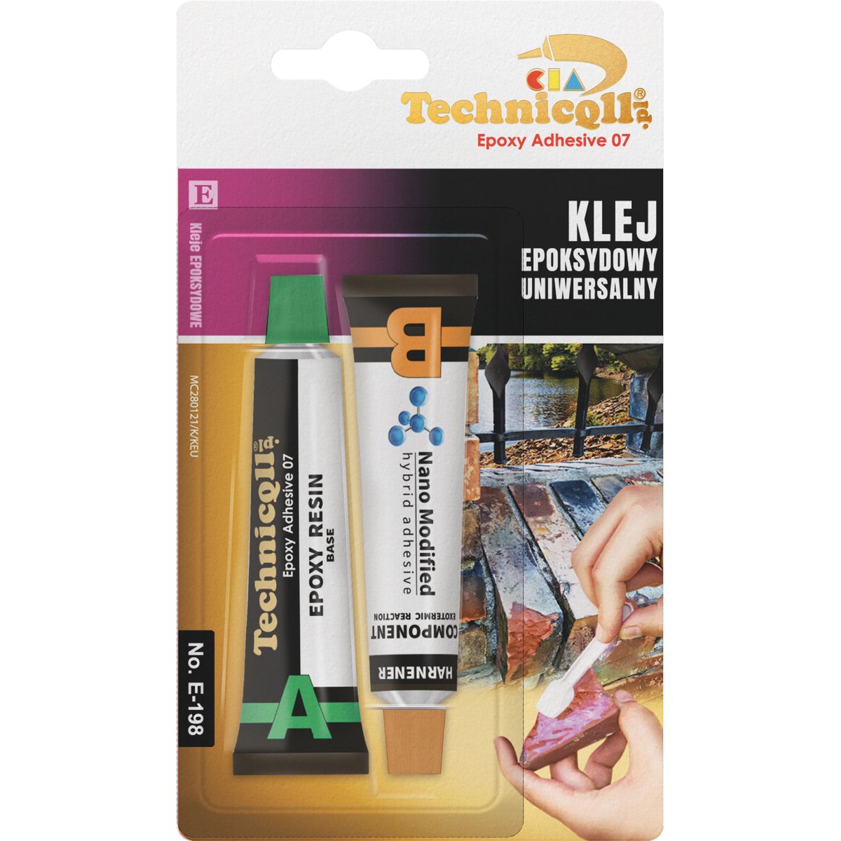 Klej w tubie Technicqll uniwersalny epoksydowy 20ml (E-198)